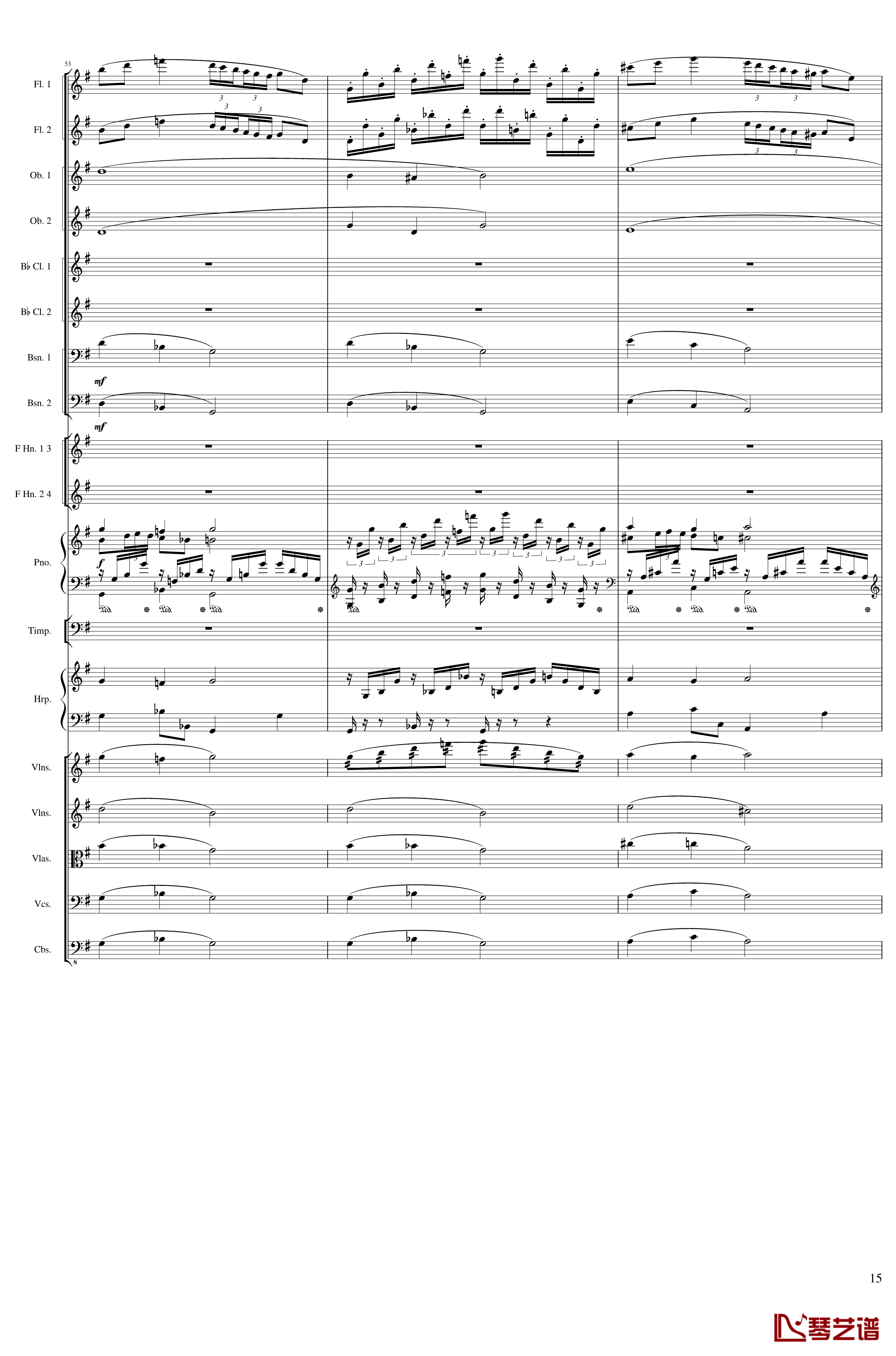 Lyric Overture for piano and orchestra, Op.115钢琴谱-未完成-一个球15