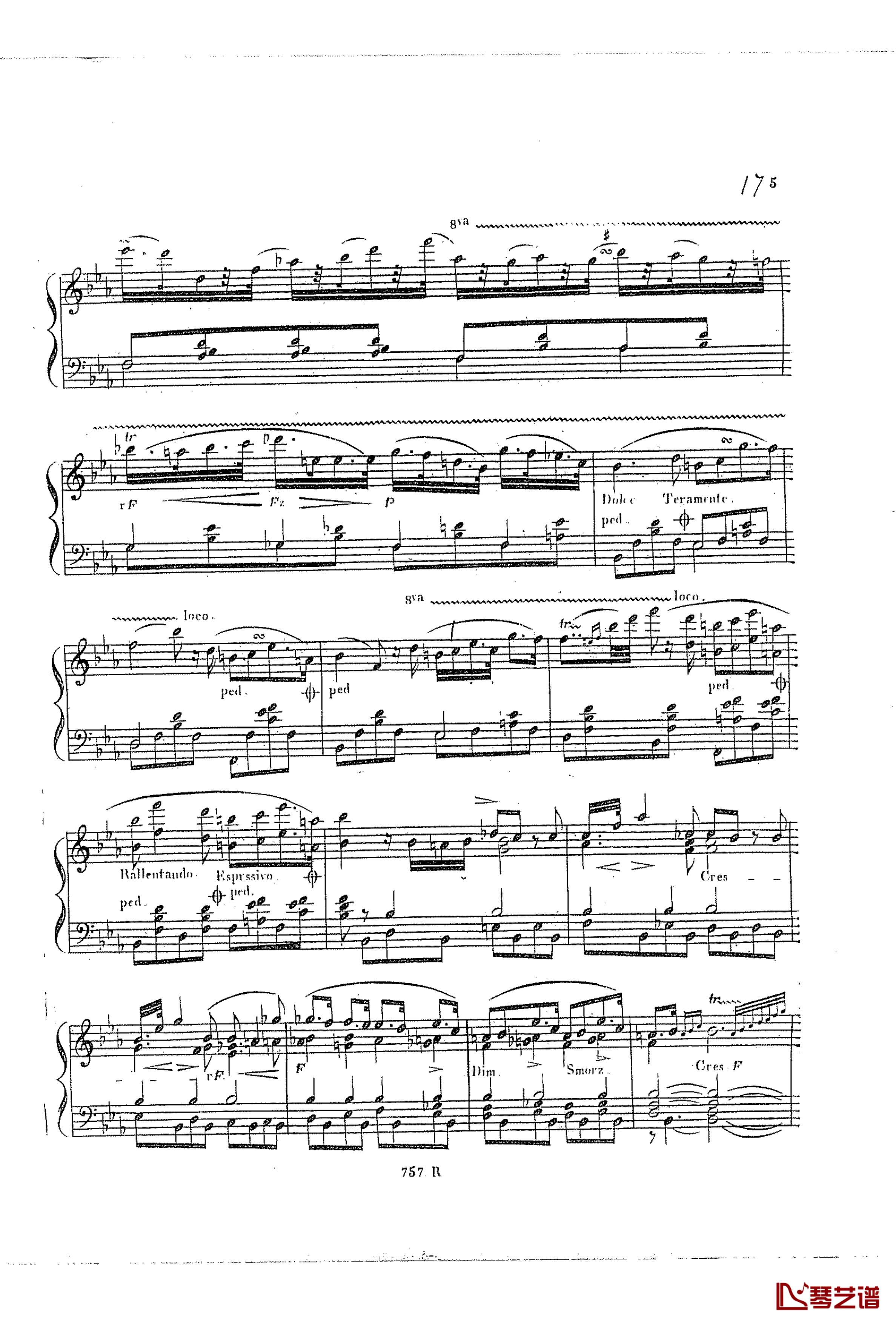  on an original theme钢琴谱-车尔尼-Czerny-Carl Czerny Op.42 No.64