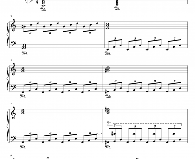 CG的旋律钢琴谱-97525xc
