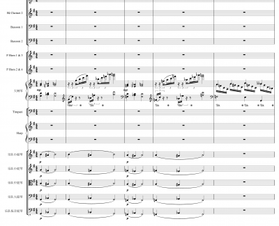 Lyric Overture for piano and orchestra, Op.115钢琴谱-未完成-一个球