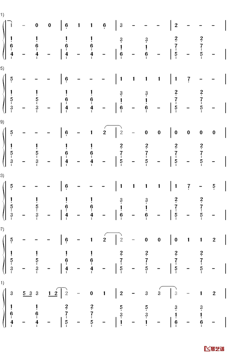 Irresistible钢琴简谱-数字双手-One Direction2