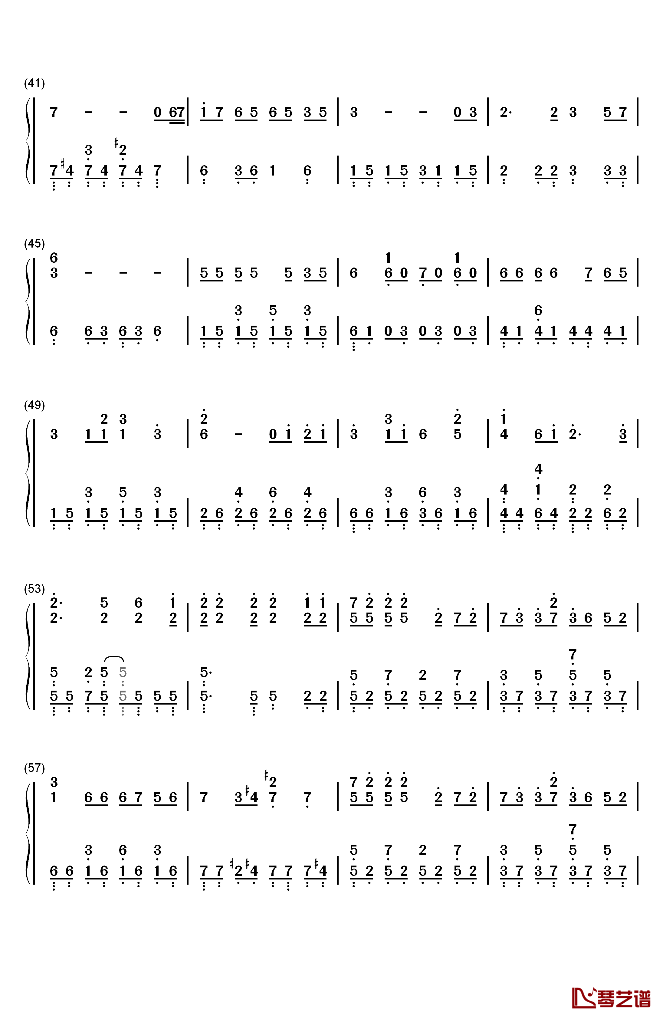 恋爱捉迷藏钢琴简谱-数字双手-SNH483