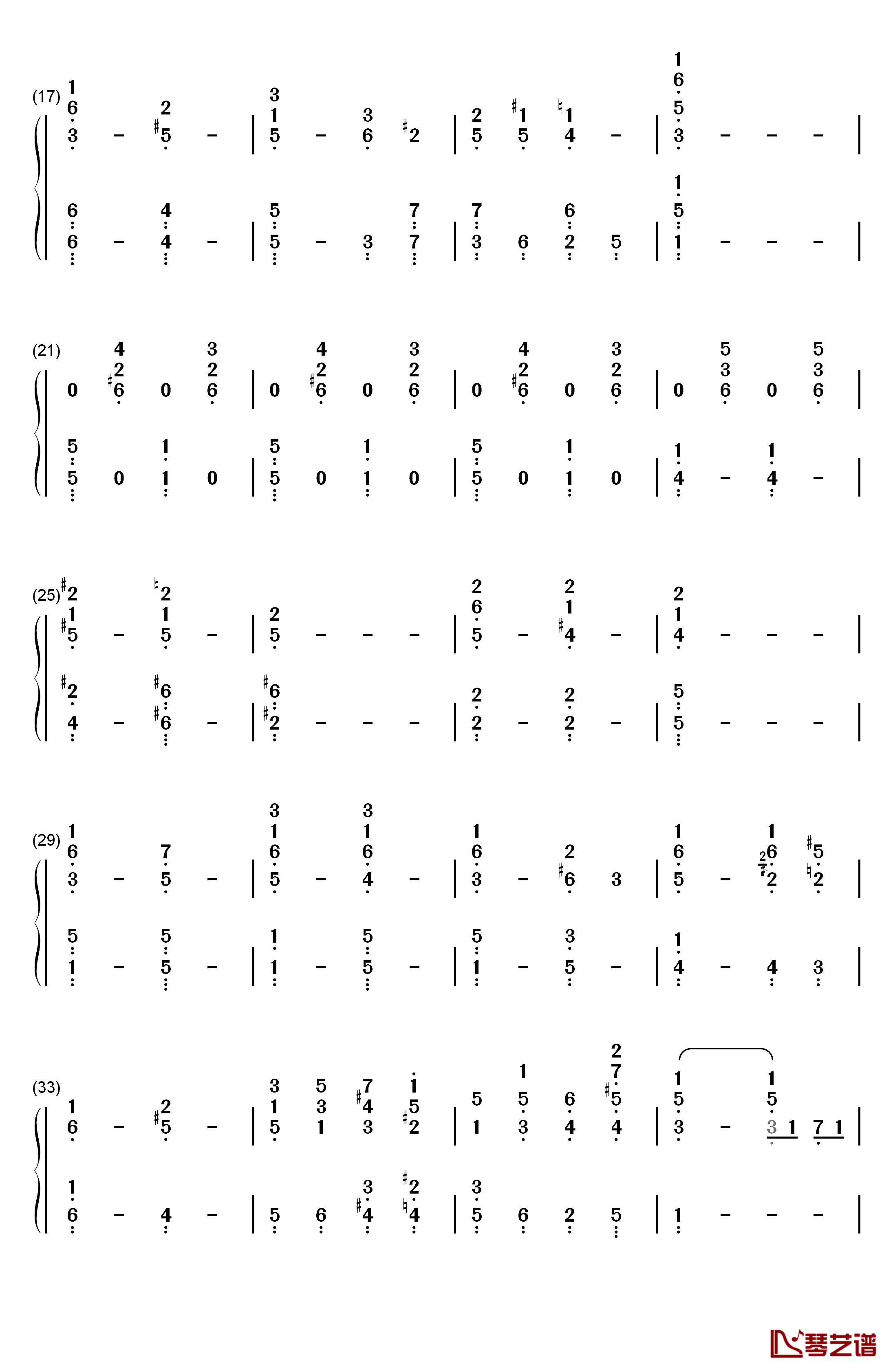 The Christmas Song钢琴简谱-数字双手-Nat King Cole2