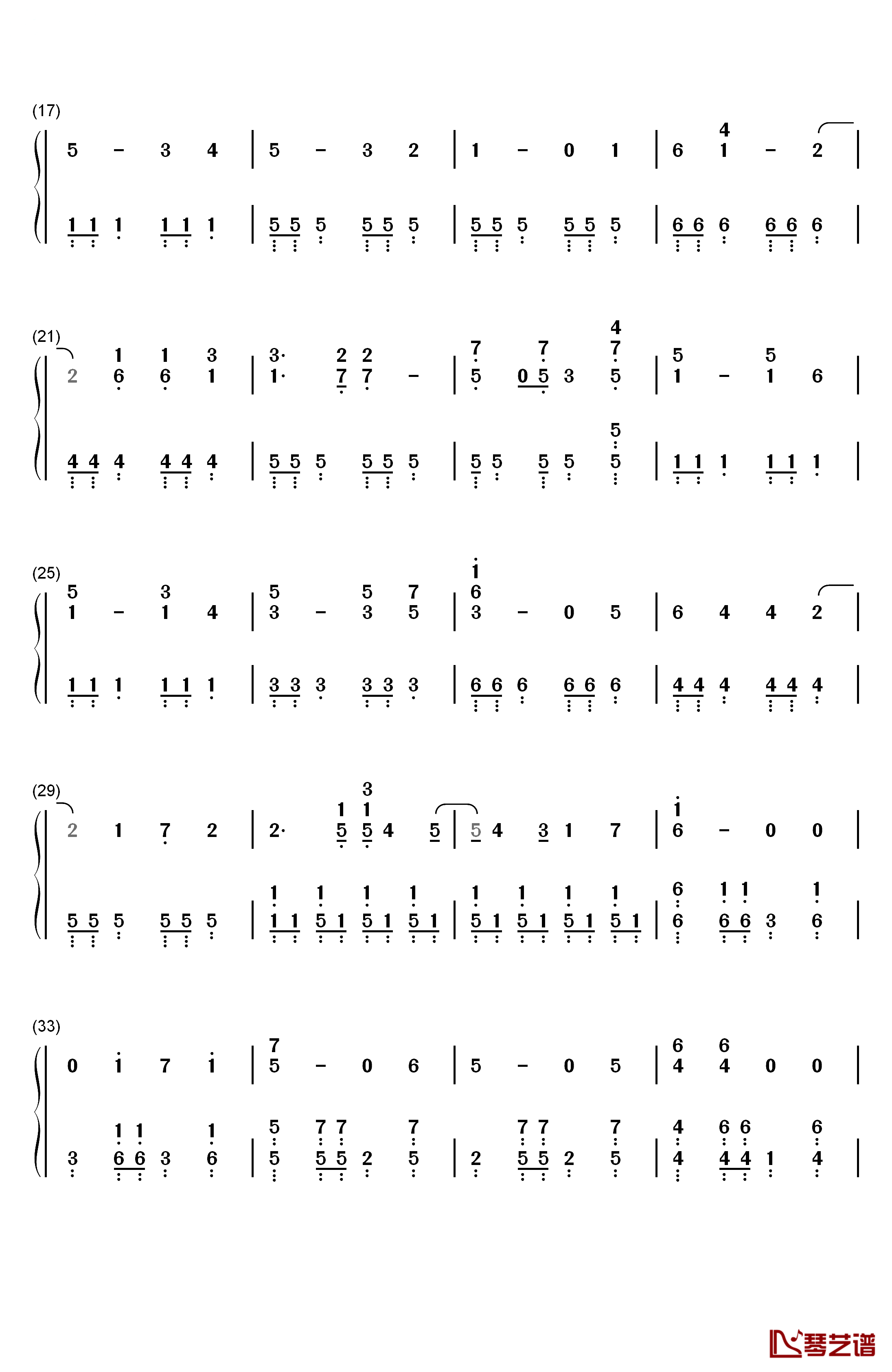 成るがまま騒ぐまま钢琴简谱-数字双手-milktub2