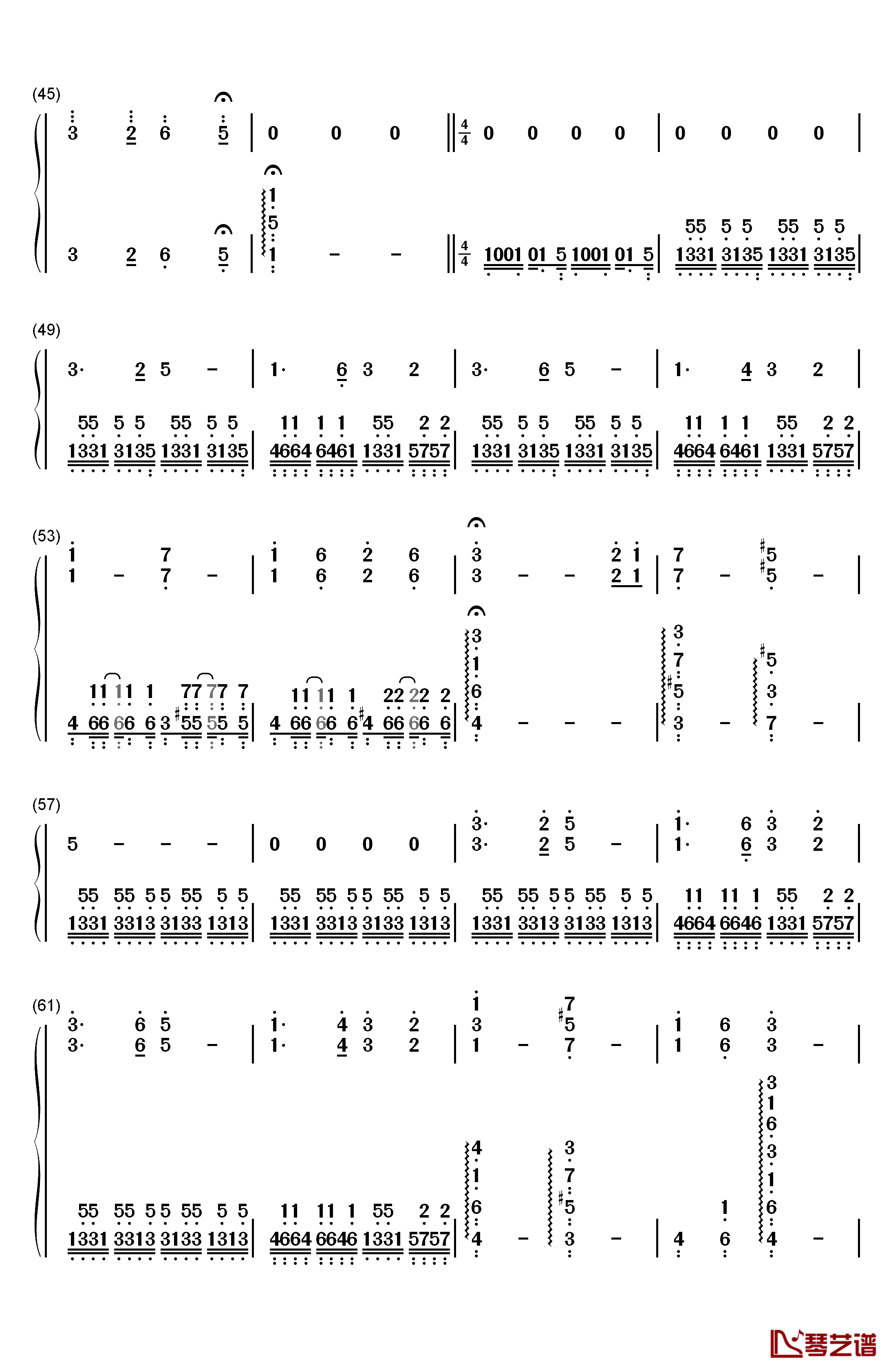 Alpha钢琴简谱-数字双手-丹尼尔·罗森菲尔德C4183