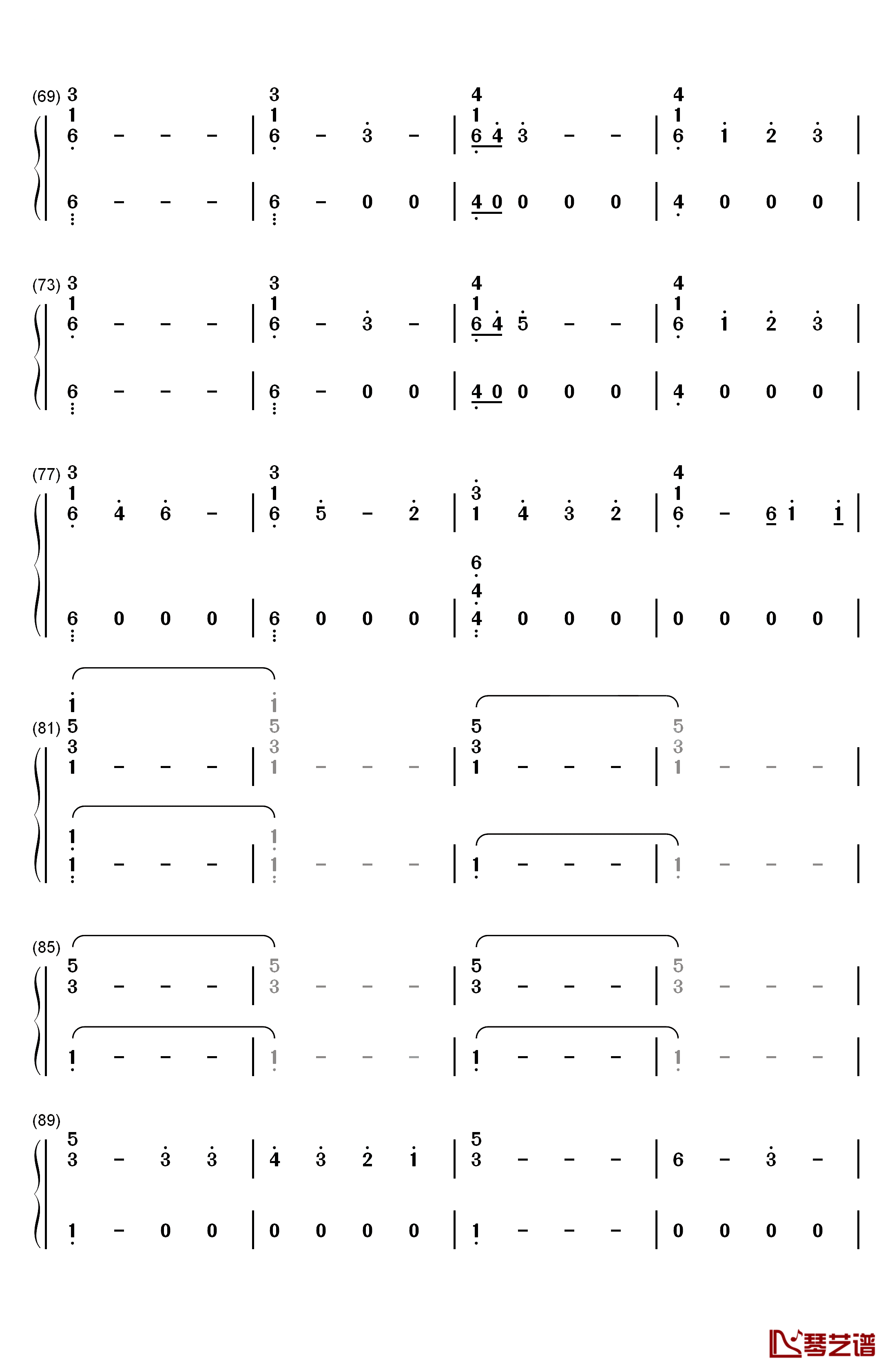 PYNK钢琴简谱-数字双手-Janelle Monae4