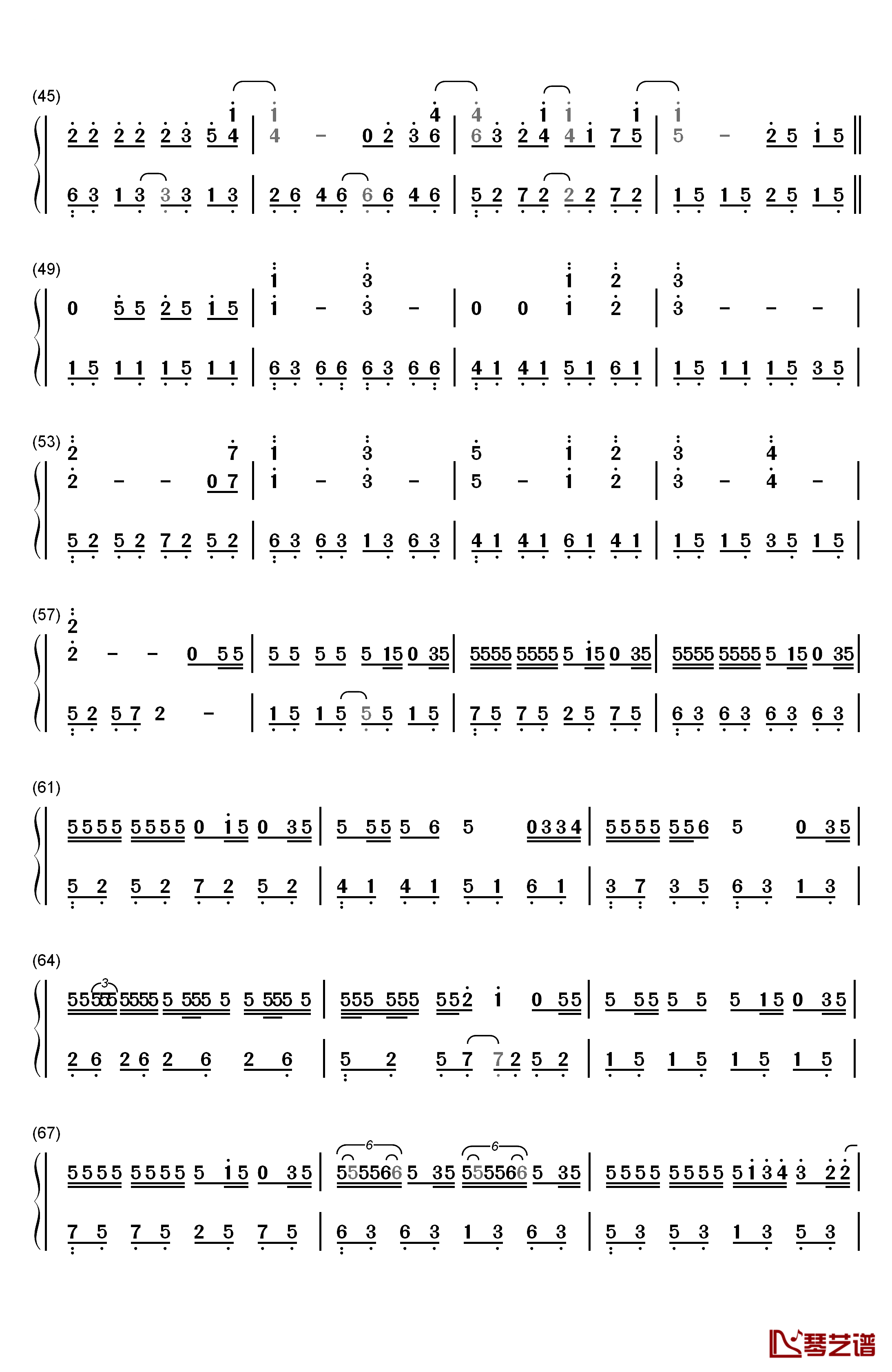 超人不会飞钢琴简谱-数字双手-周杰伦3