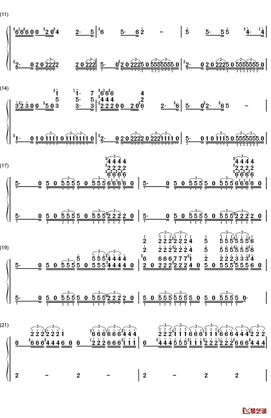 The Imperial March钢琴简谱-数字双手-John Williams2