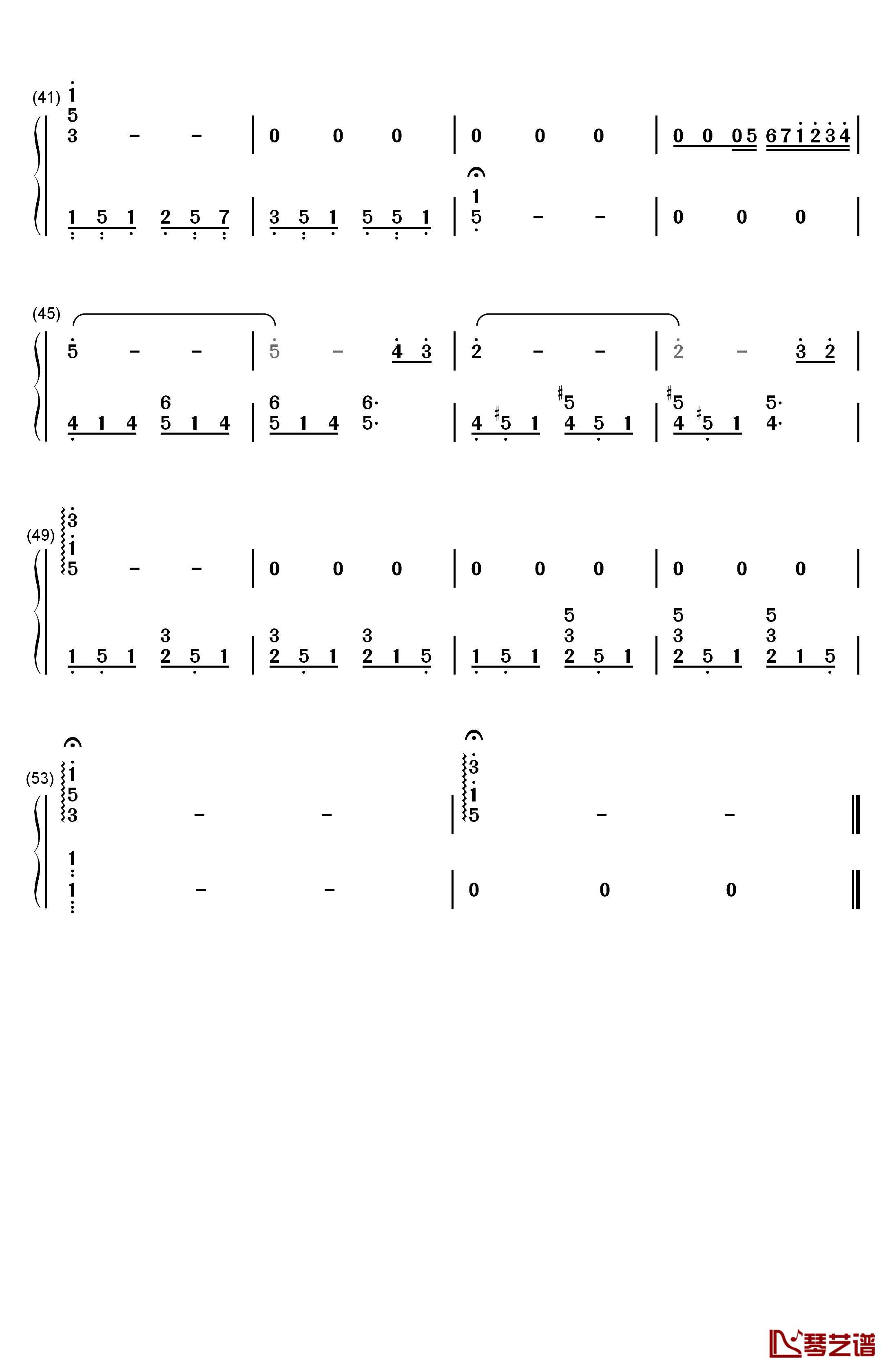 響けユーフォニアム钢琴简谱-数字双手-松田彬人3