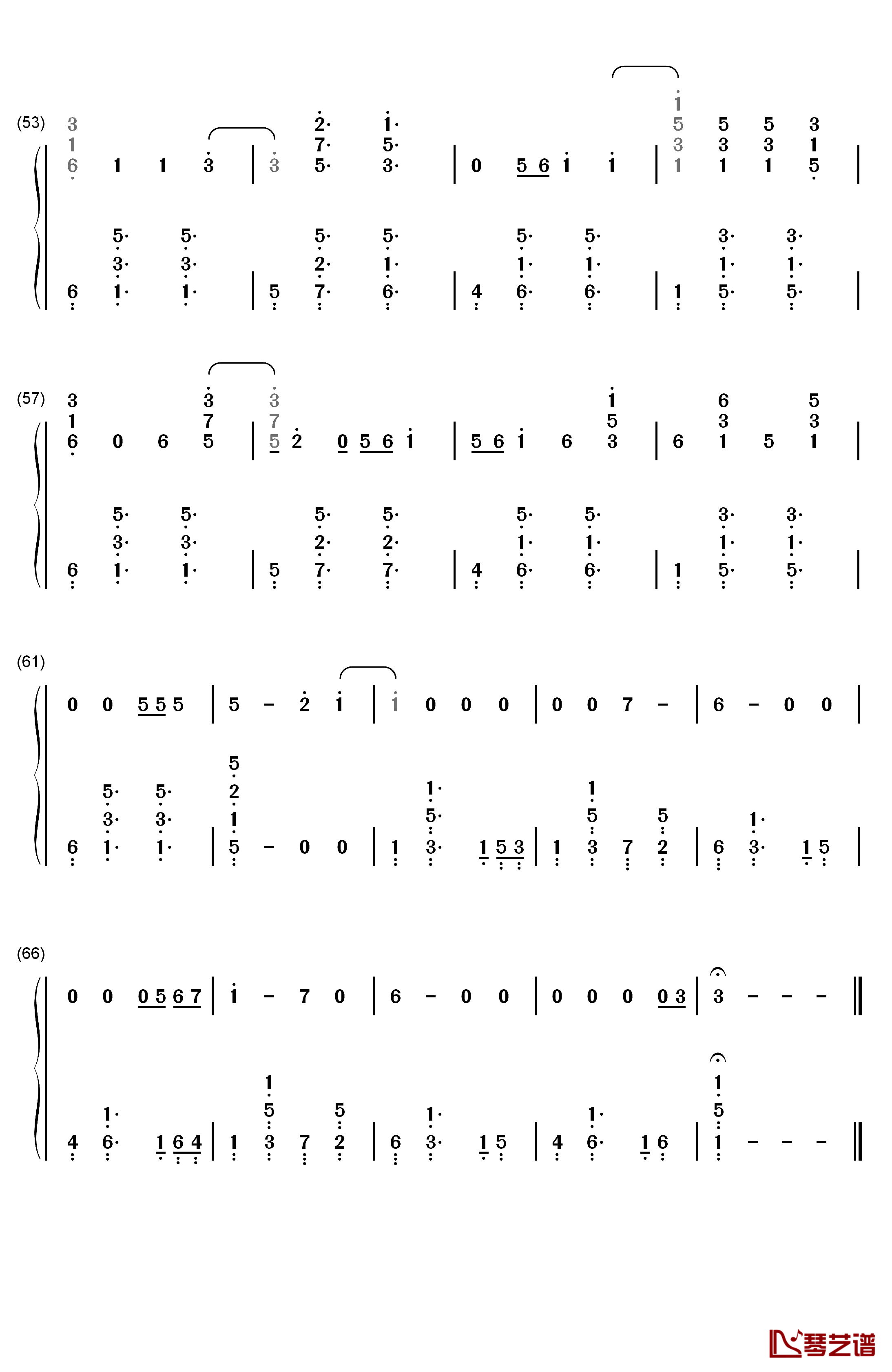 Bright钢琴简谱-数字双手-Echosmith4