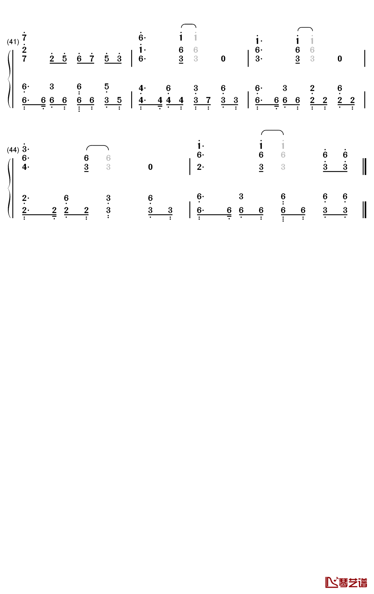 Memento钢琴简谱-数字双手-Nonoc3