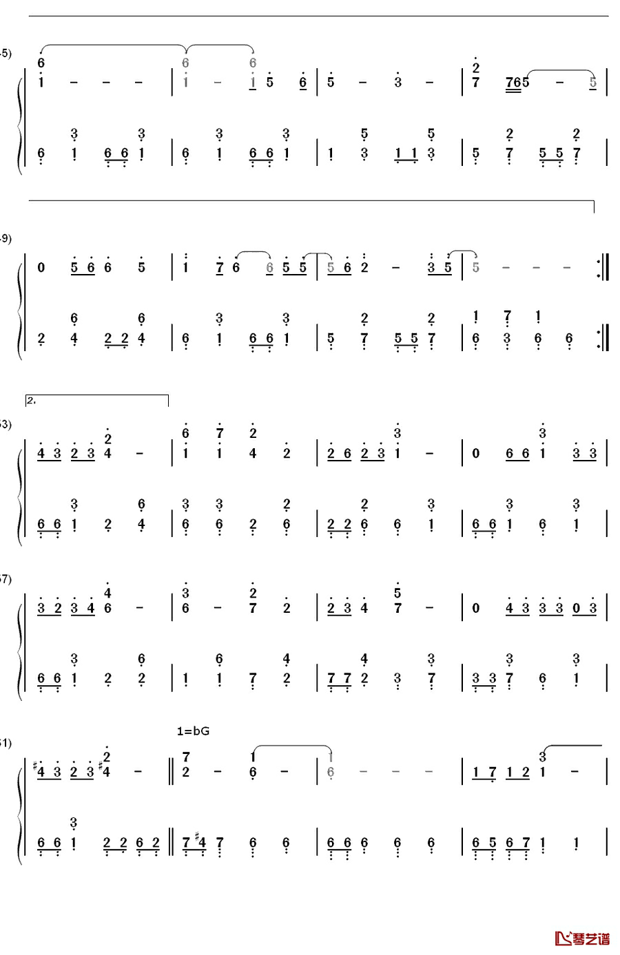 泣いてもいいんだよ钢琴简谱-数字双手-ももいろクローバーZ 桃色幸运草Z9