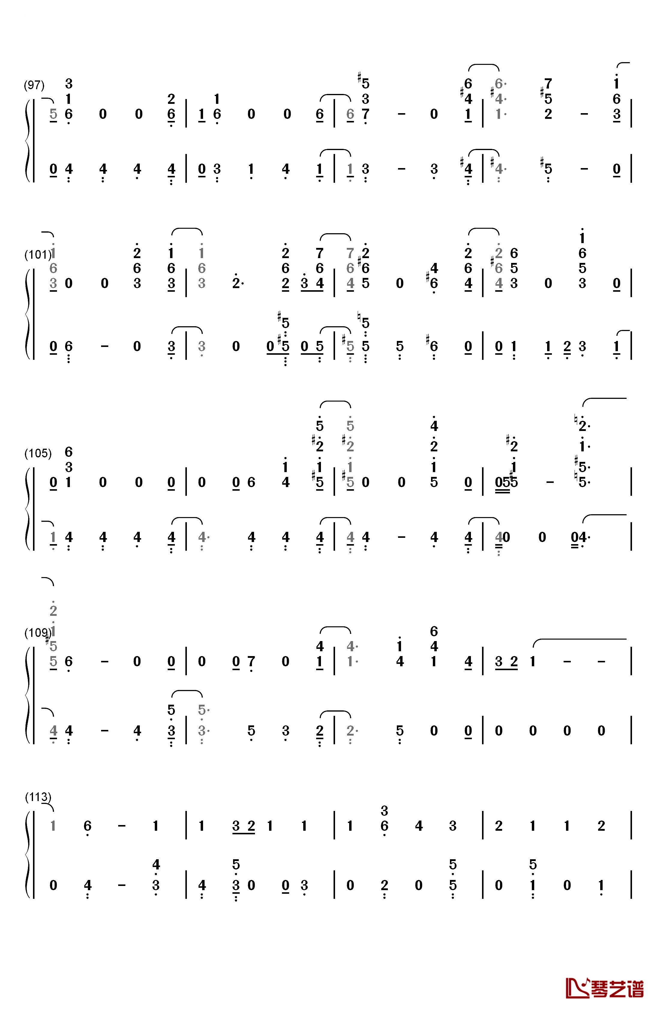 Change钢琴简谱-数字双手-Charlie Puth James Taylor6