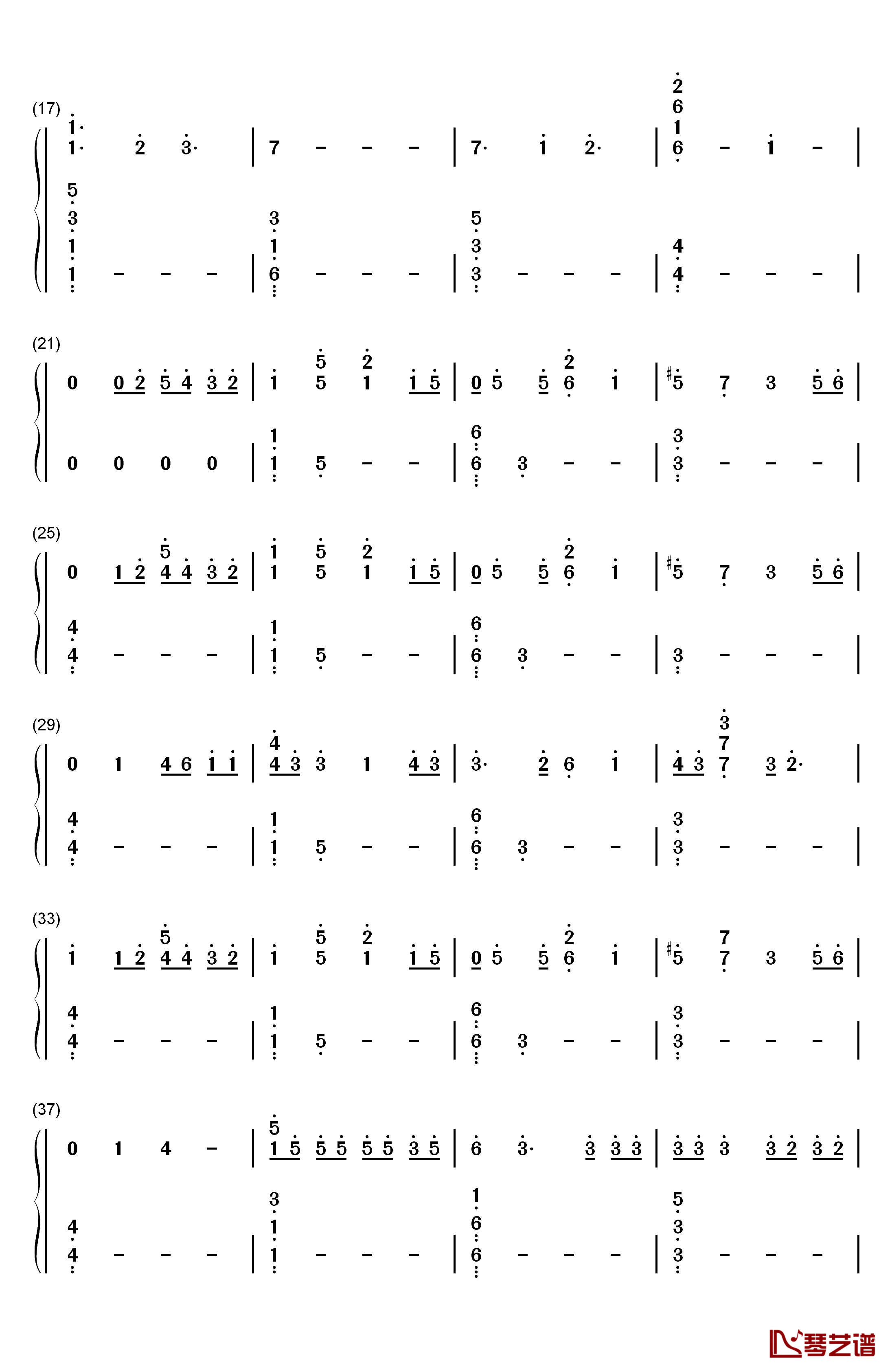 Close to Me钢琴简谱-数字双手-Ellie Goulding Diplo2