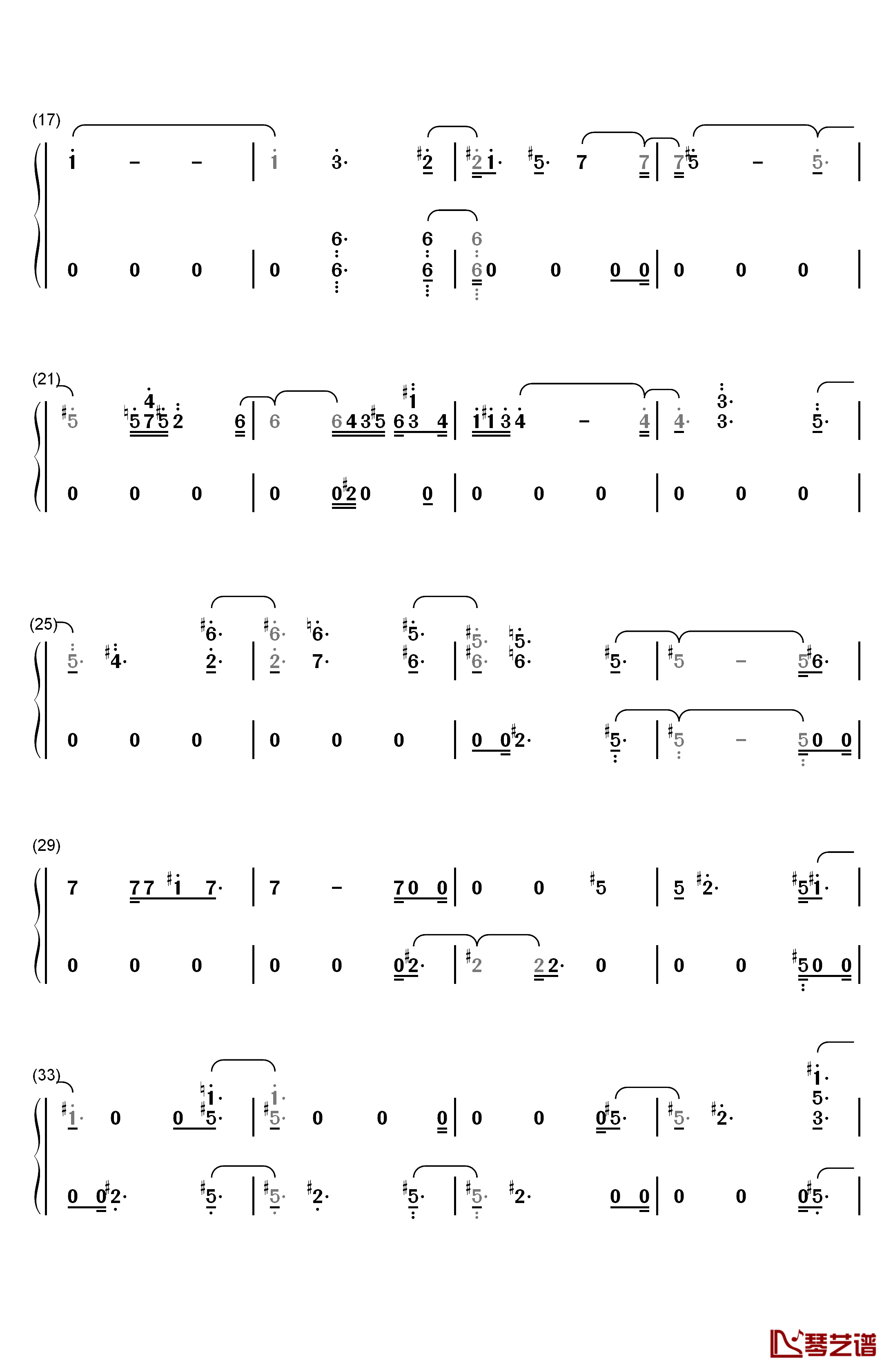 The Spark钢琴简谱-数字双手-John Williams2