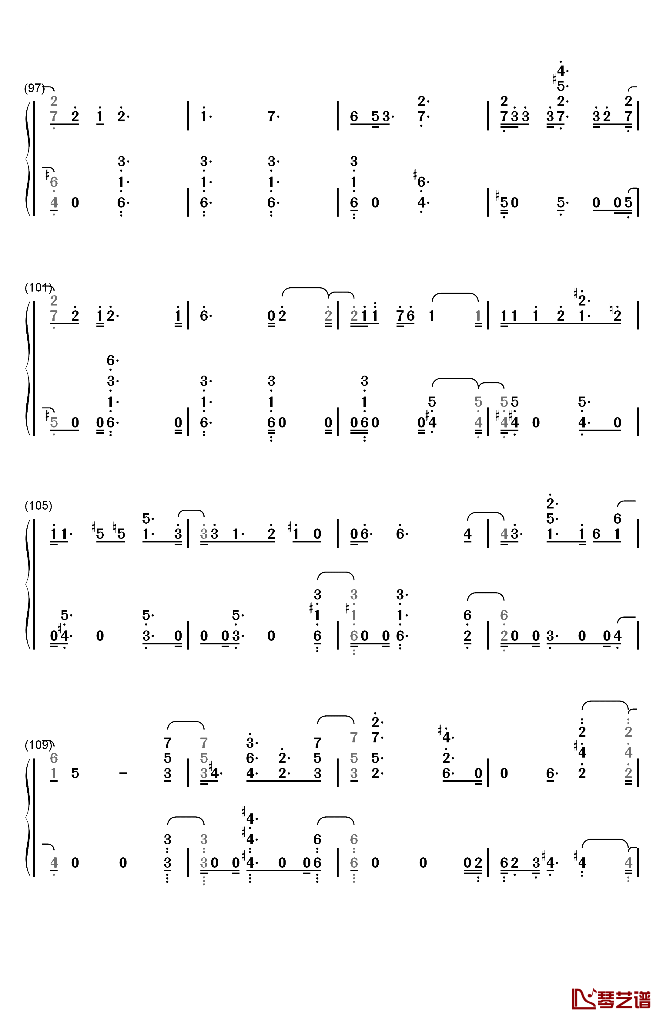 If You Leave Me Now钢琴简谱-数字双手-Charlie Puth6