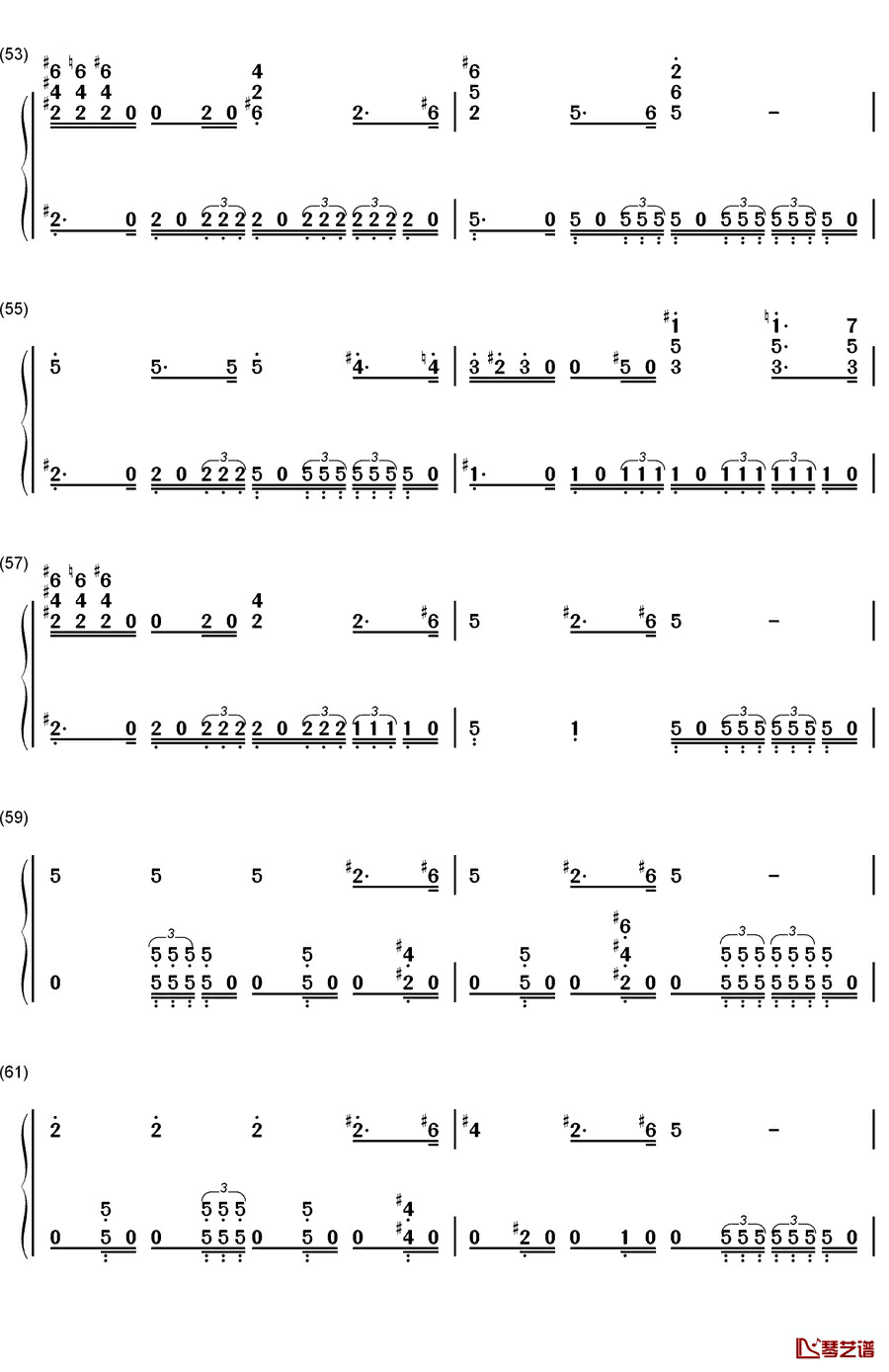 The Imperial March钢琴简谱-数字双手-John Williams6