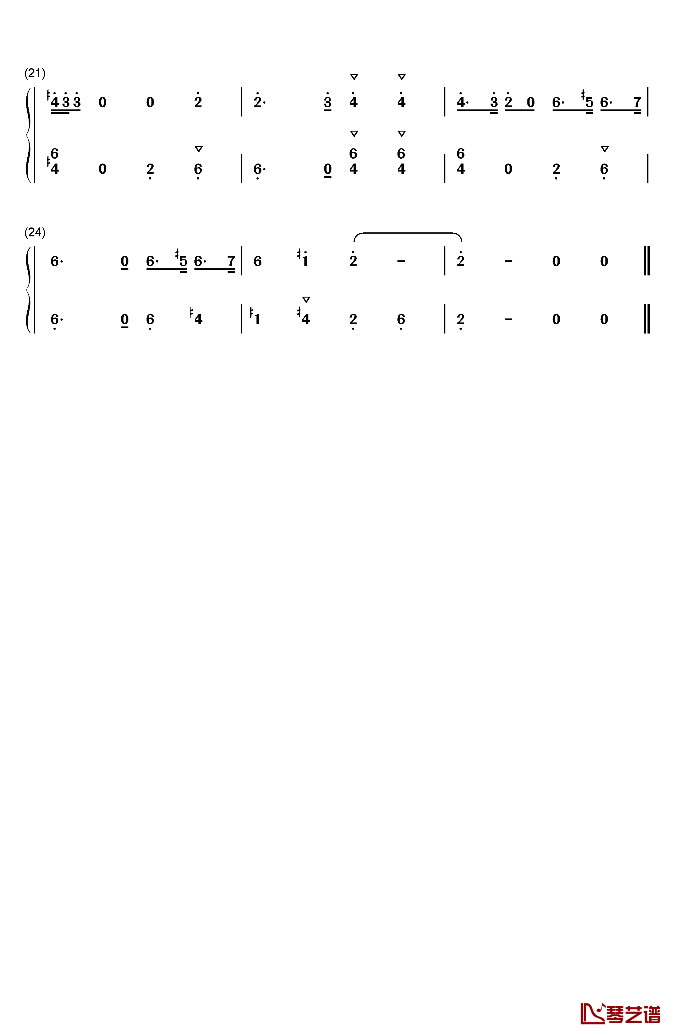 《海绵宝宝》片尾曲钢琴简谱-数字双手-未知2