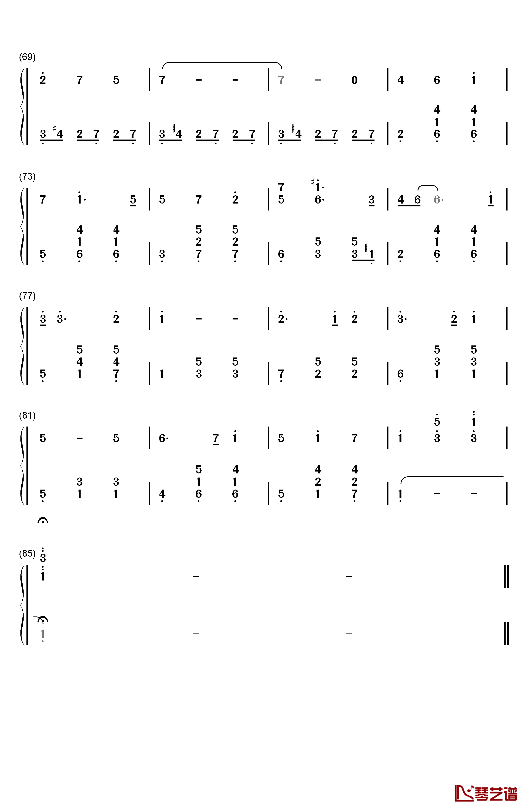 Rainbow Connection钢琴简谱-数字双手-Kermit the Frog4