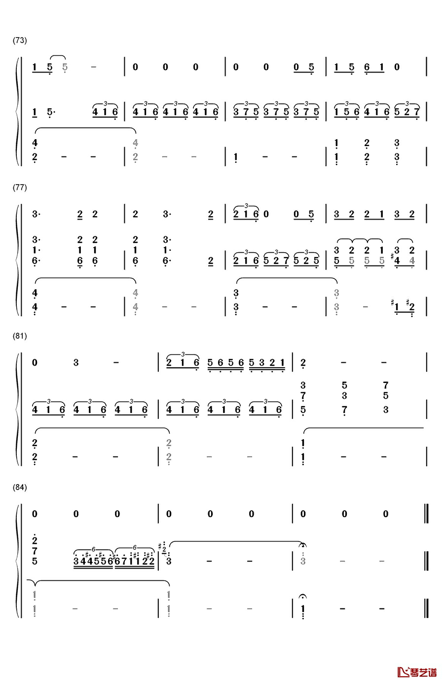 If I Ain’t Got You钢琴简谱-数字双手-Alicia Keys7