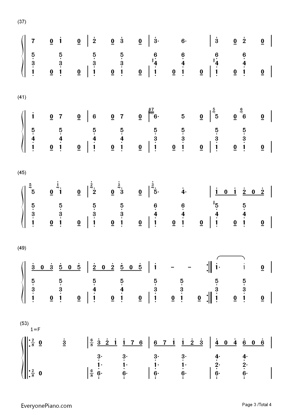 塔兰泰拉舞曲钢琴简谱-数字双手-布格缪勒3