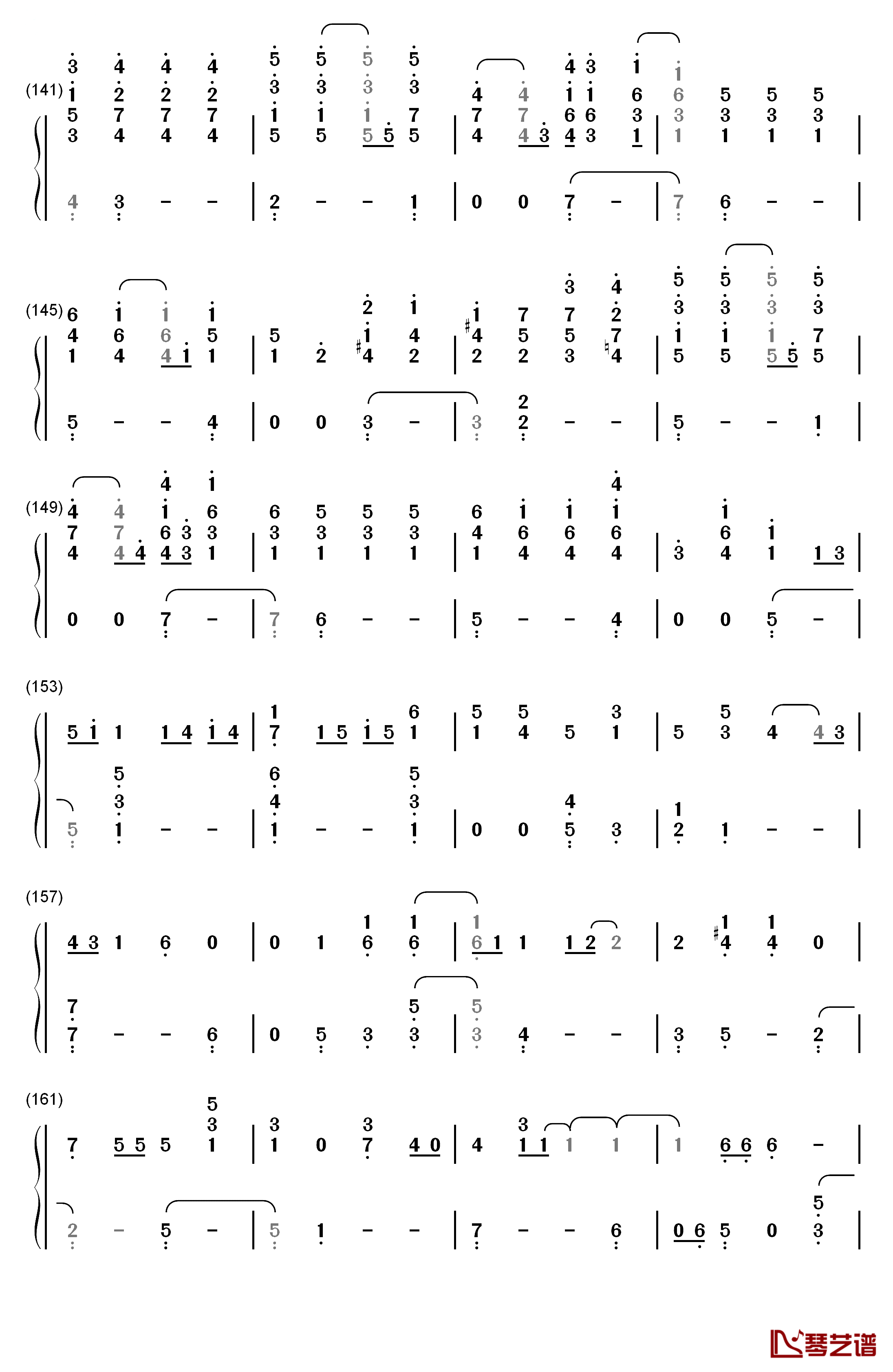 Piano Man钢琴简谱-数字双手-Billy Joel7