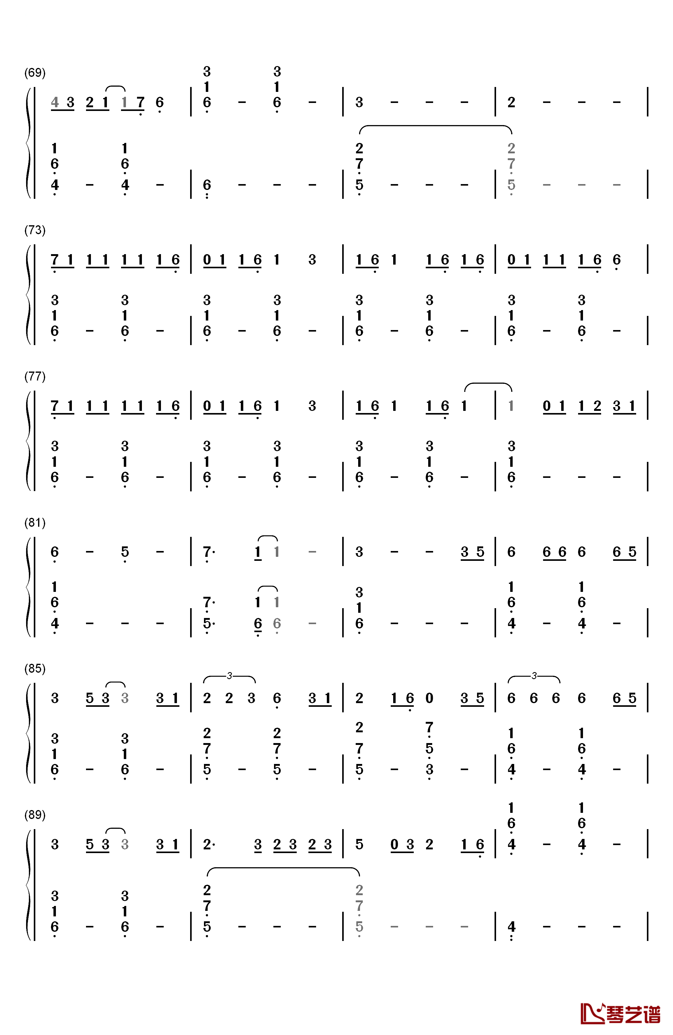 Dream It Possible钢琴简谱-数字双手-张靓颖4