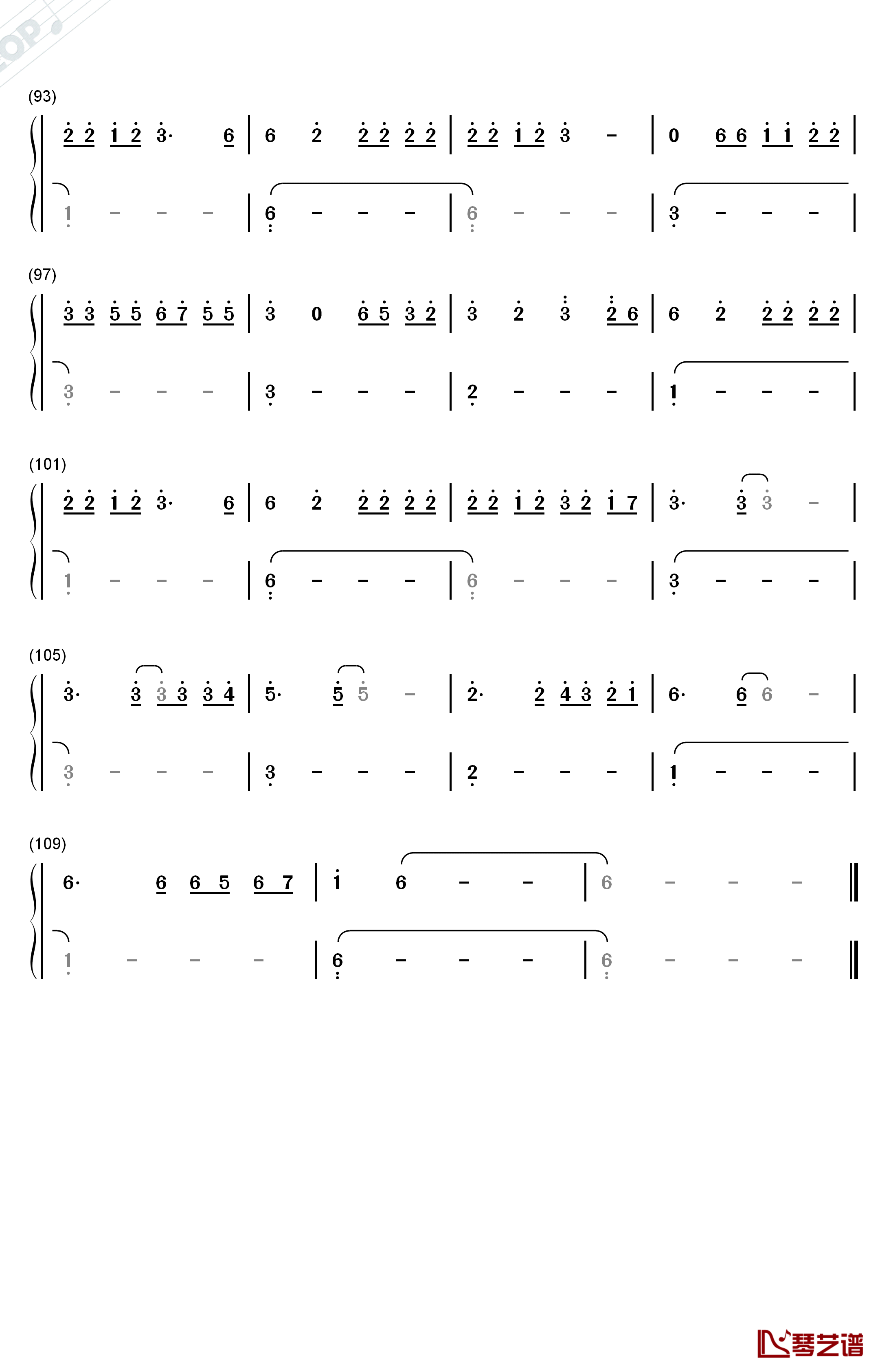 Easier钢琴简谱-数字双手-5 Seconds of Summer5