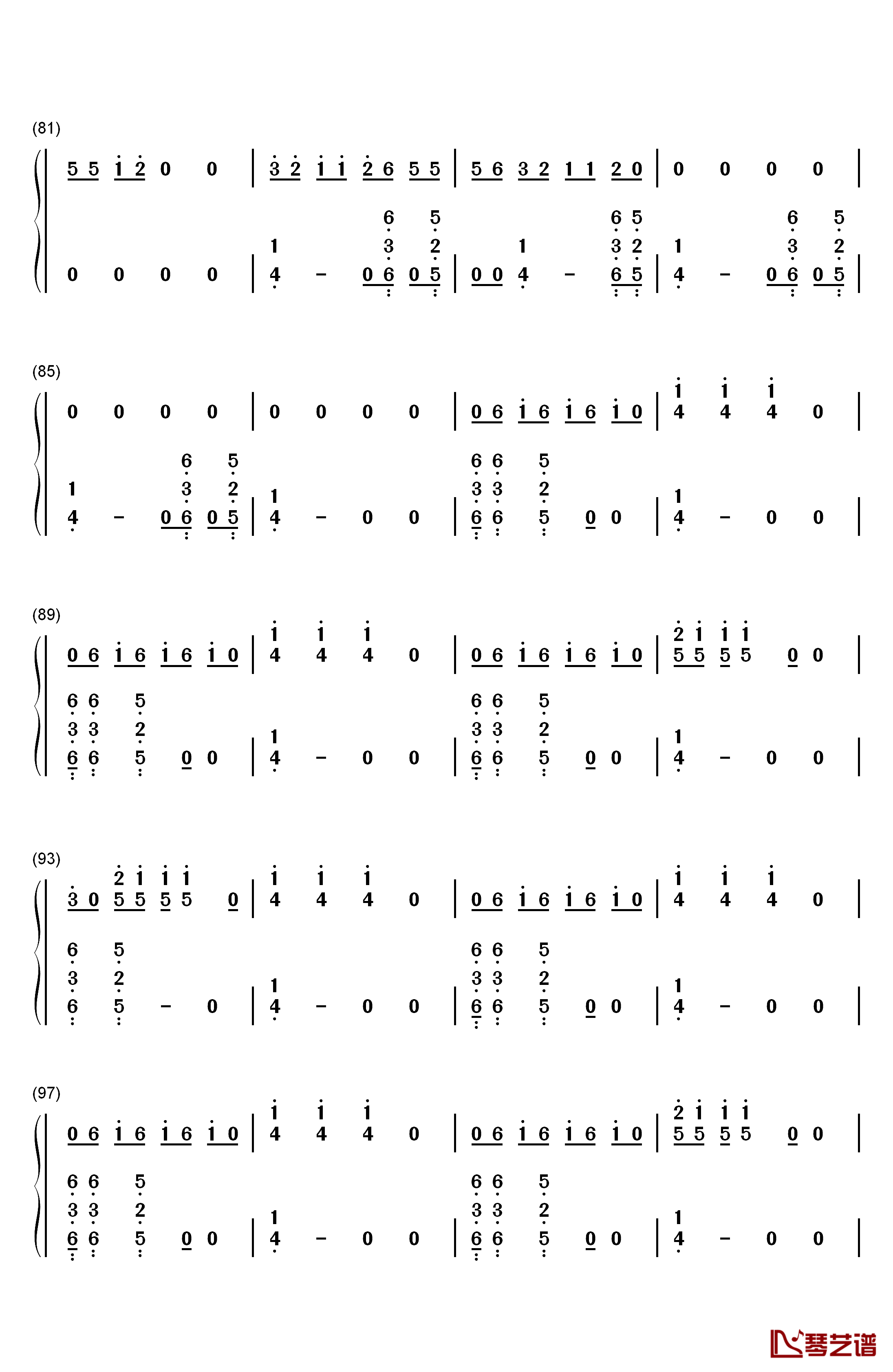 Teenage Dream钢琴简谱-数字双手-Katy Perry5