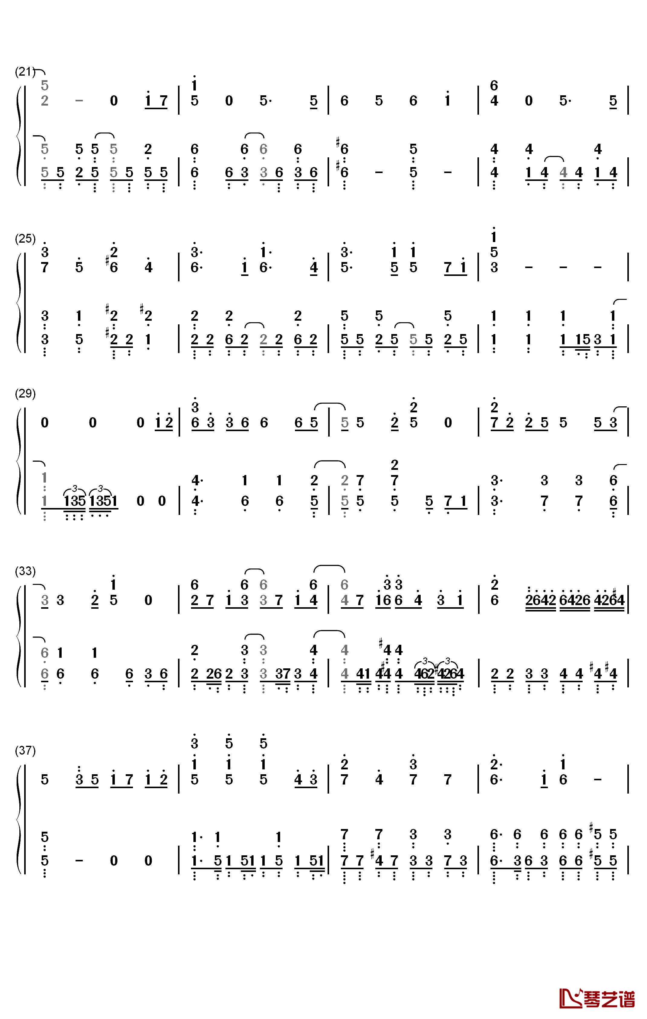 Can now Can now钢琴简谱-数字双手-Study2