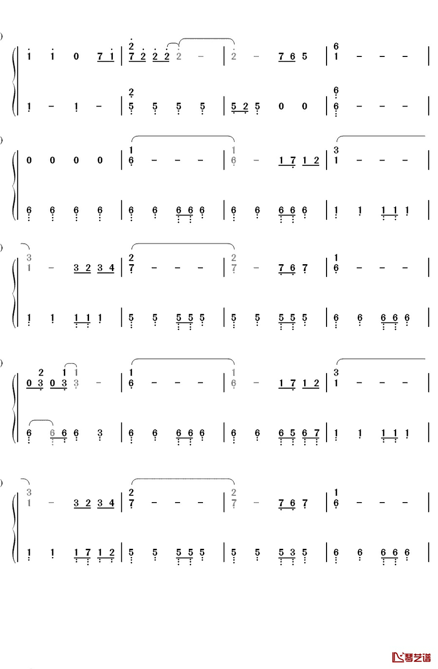 泣いてもいいんだよ钢琴简谱-数字双手-ももいろクローバーZ 桃色幸运草Z2