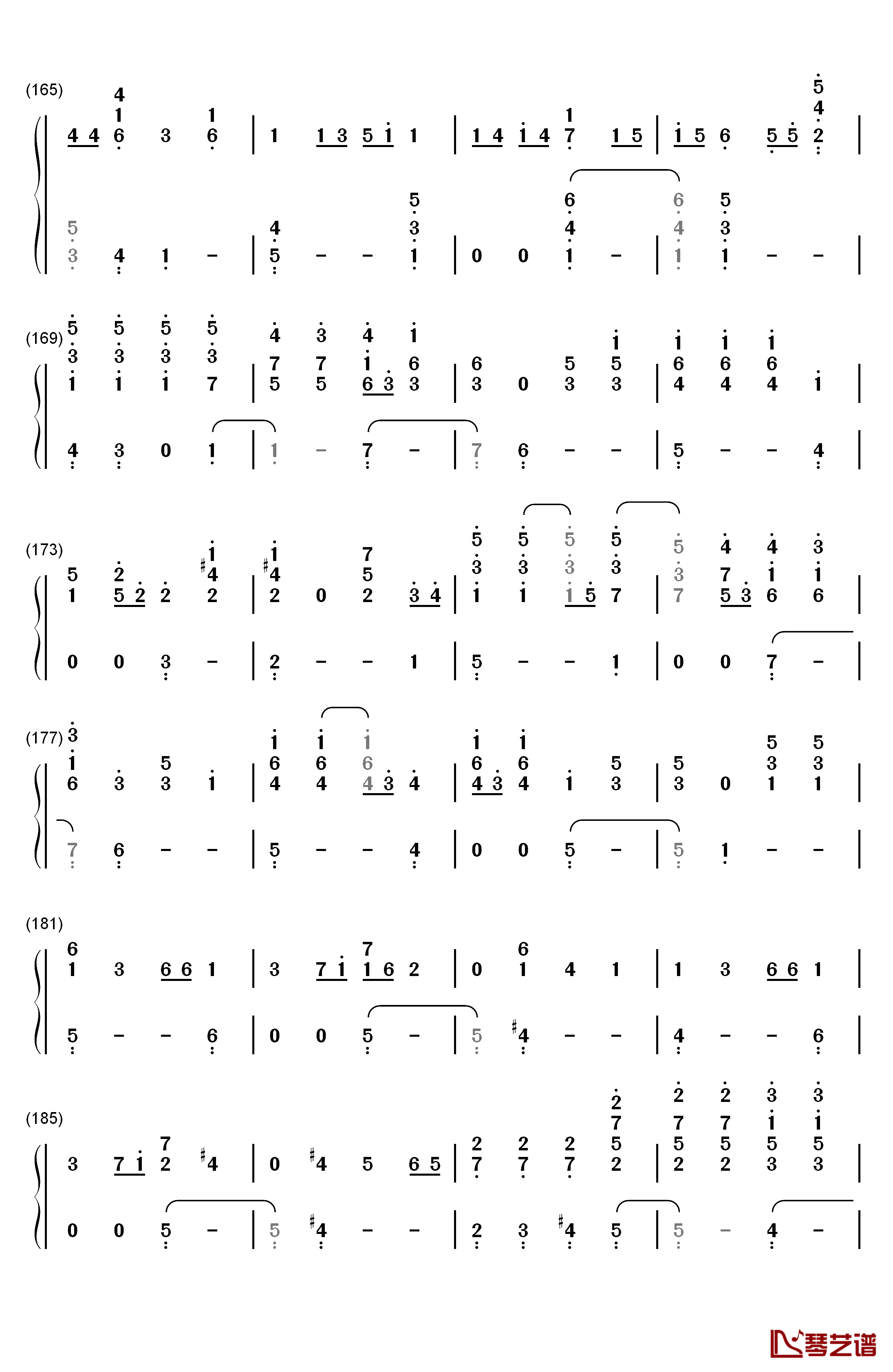 Piano Man钢琴简谱-数字双手-Billy Joel8