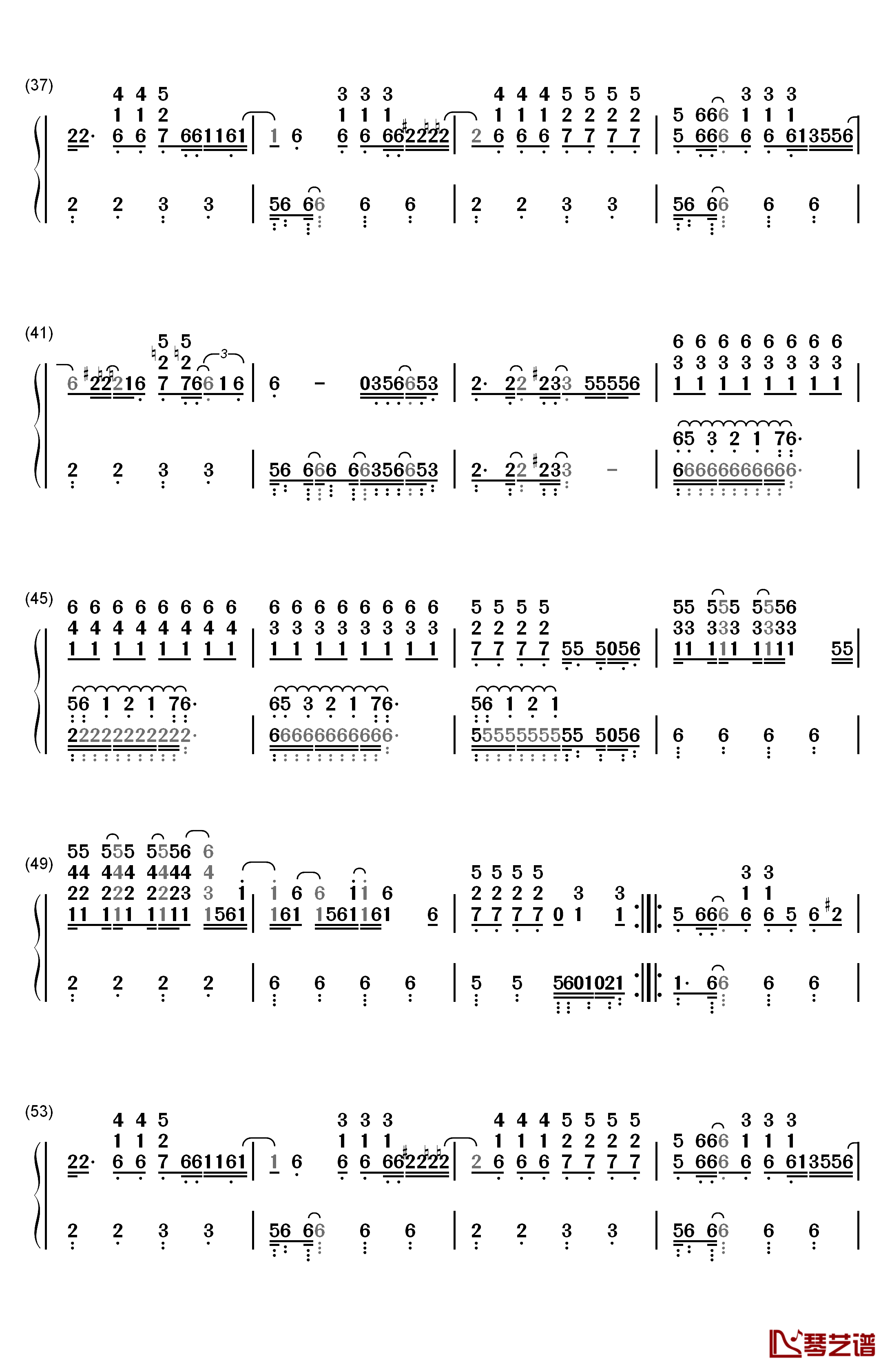 Dragon Days钢琴简谱-数字双手-Alicia Keys3