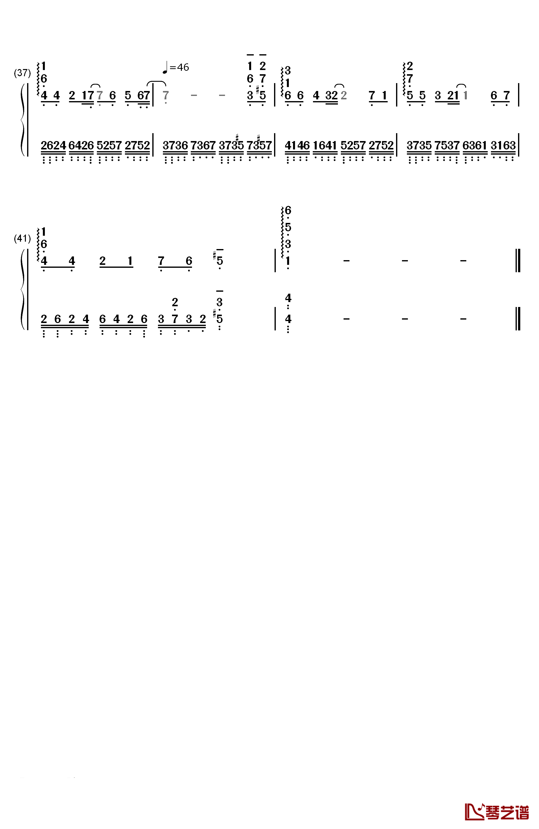 年华都是无效信钢琴简谱-数字双手-神思者3