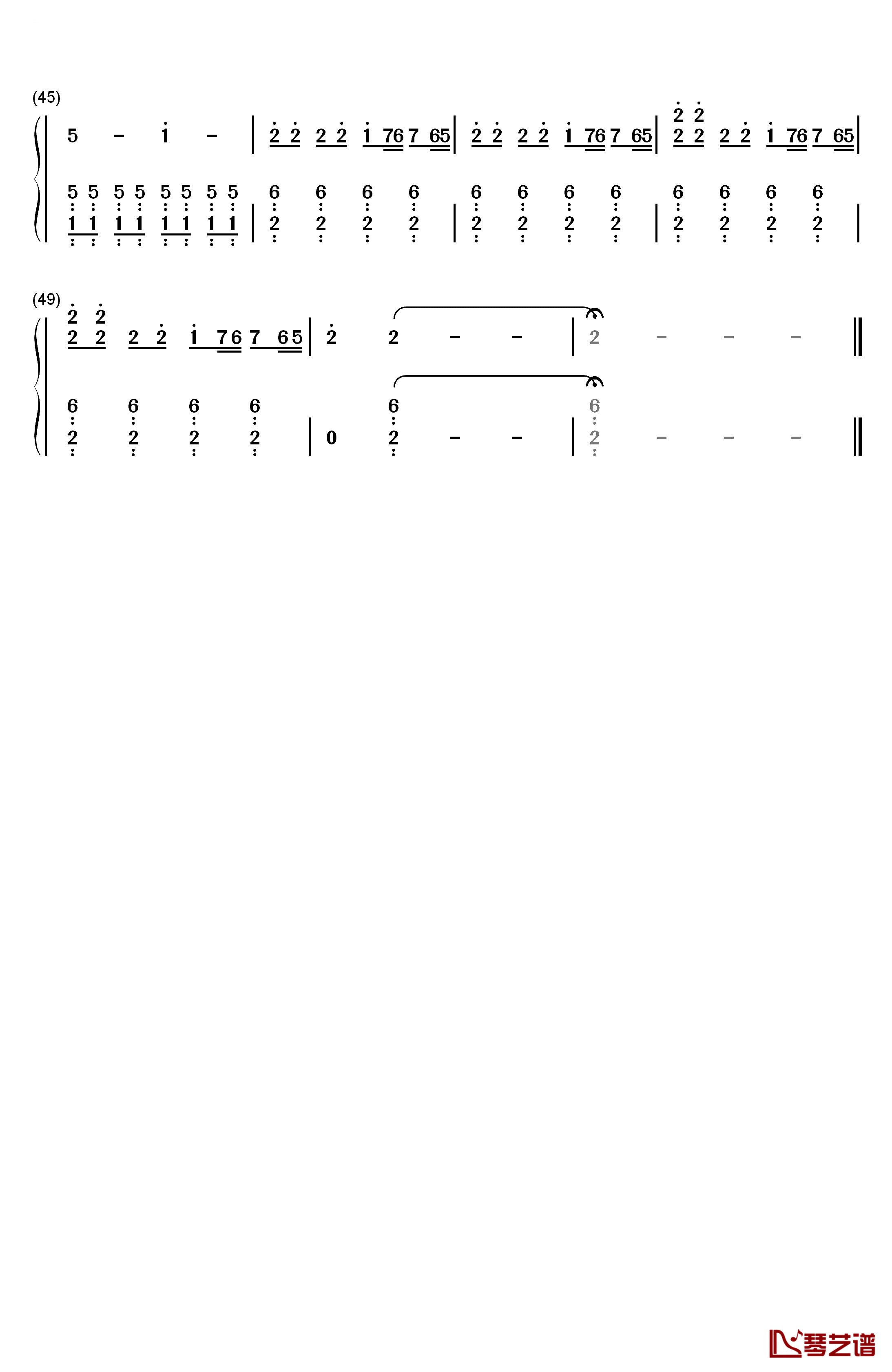 热き决闘者たち钢琴简谱-数字双手-光宗信吉3