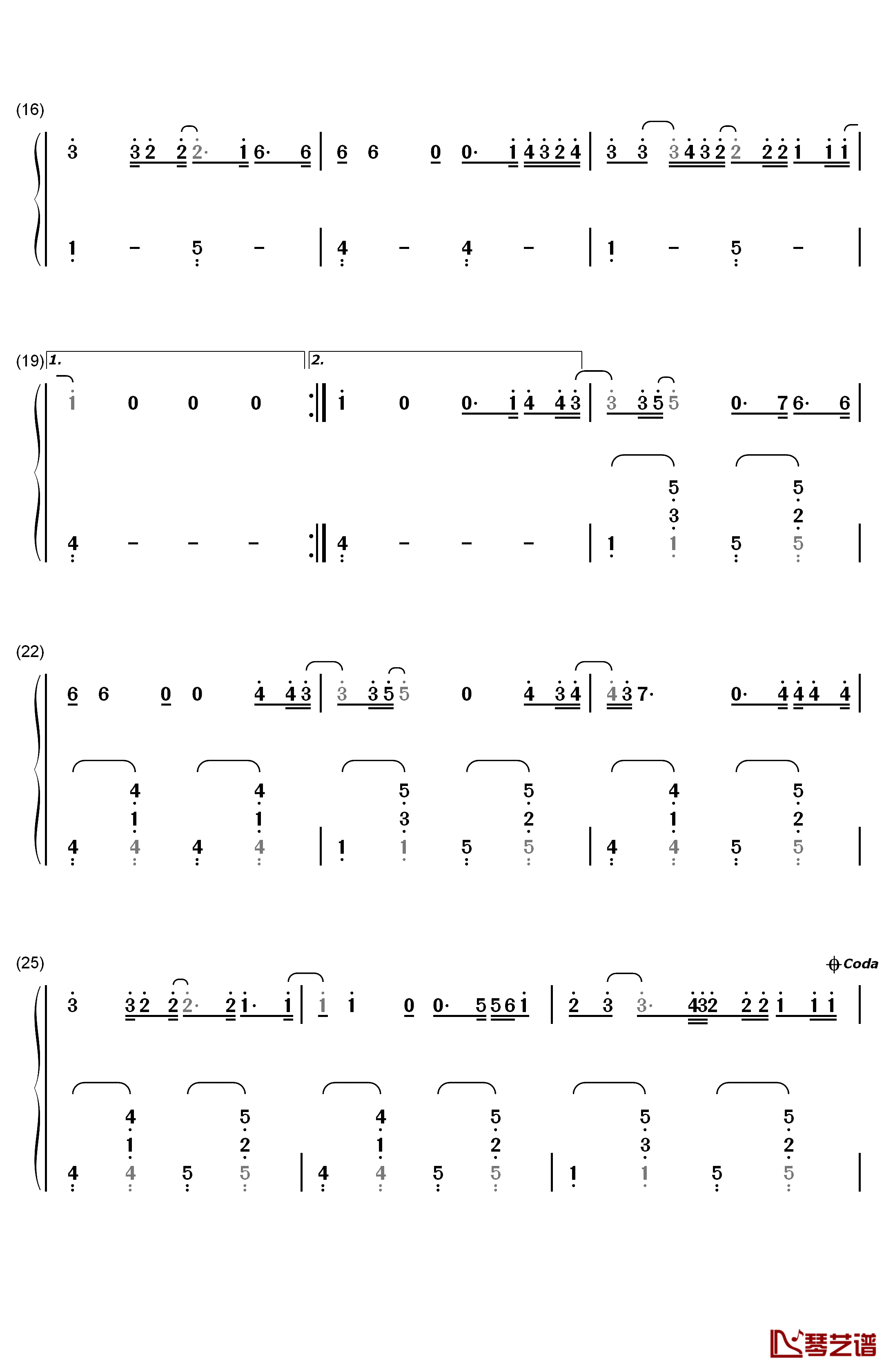 Life for Rent钢琴简谱-数字双手-Dido2