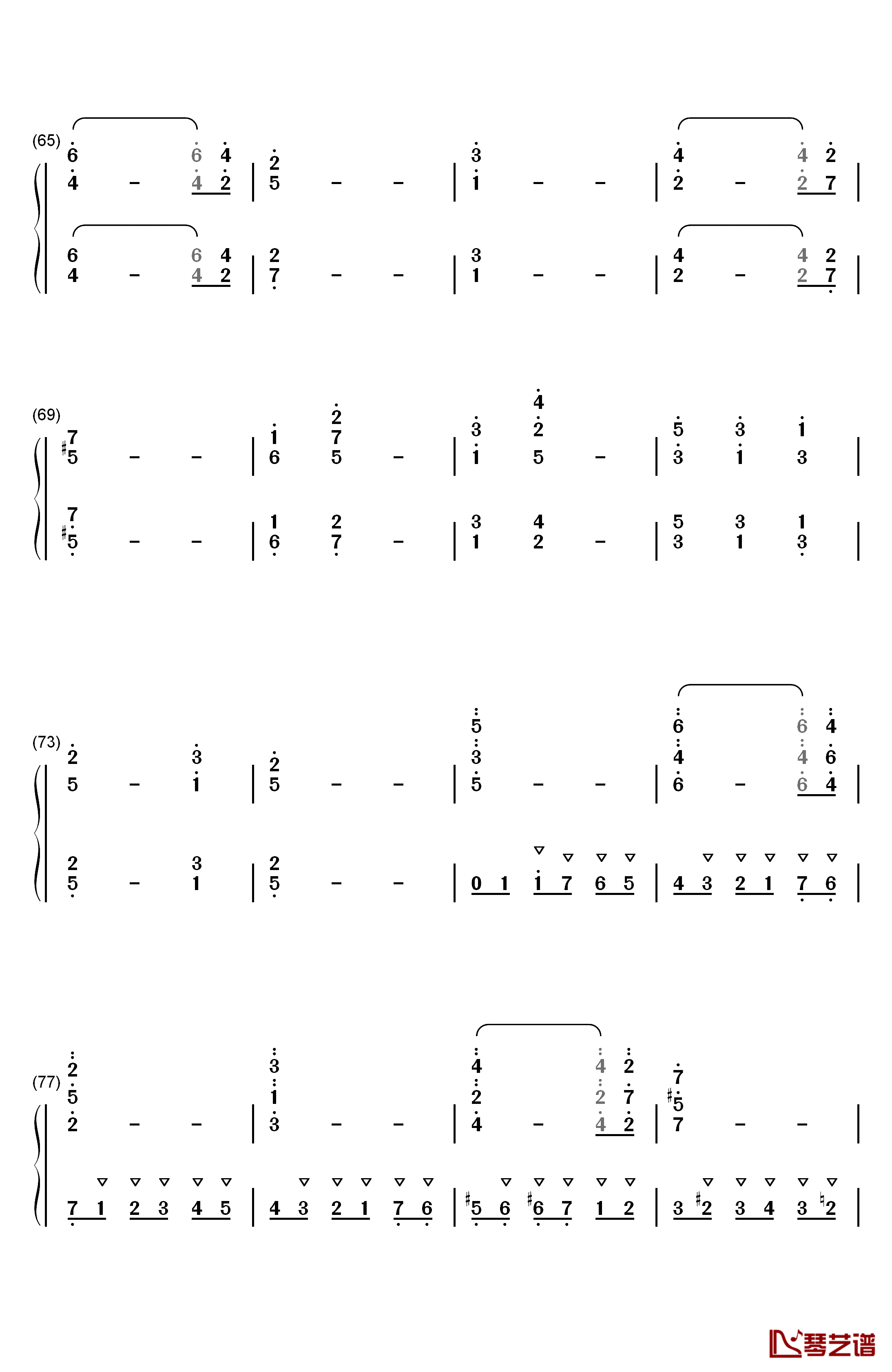 f小调交响曲第三乐章谐谑曲钢琴简谱-数字双手-安东·布鲁克纳5