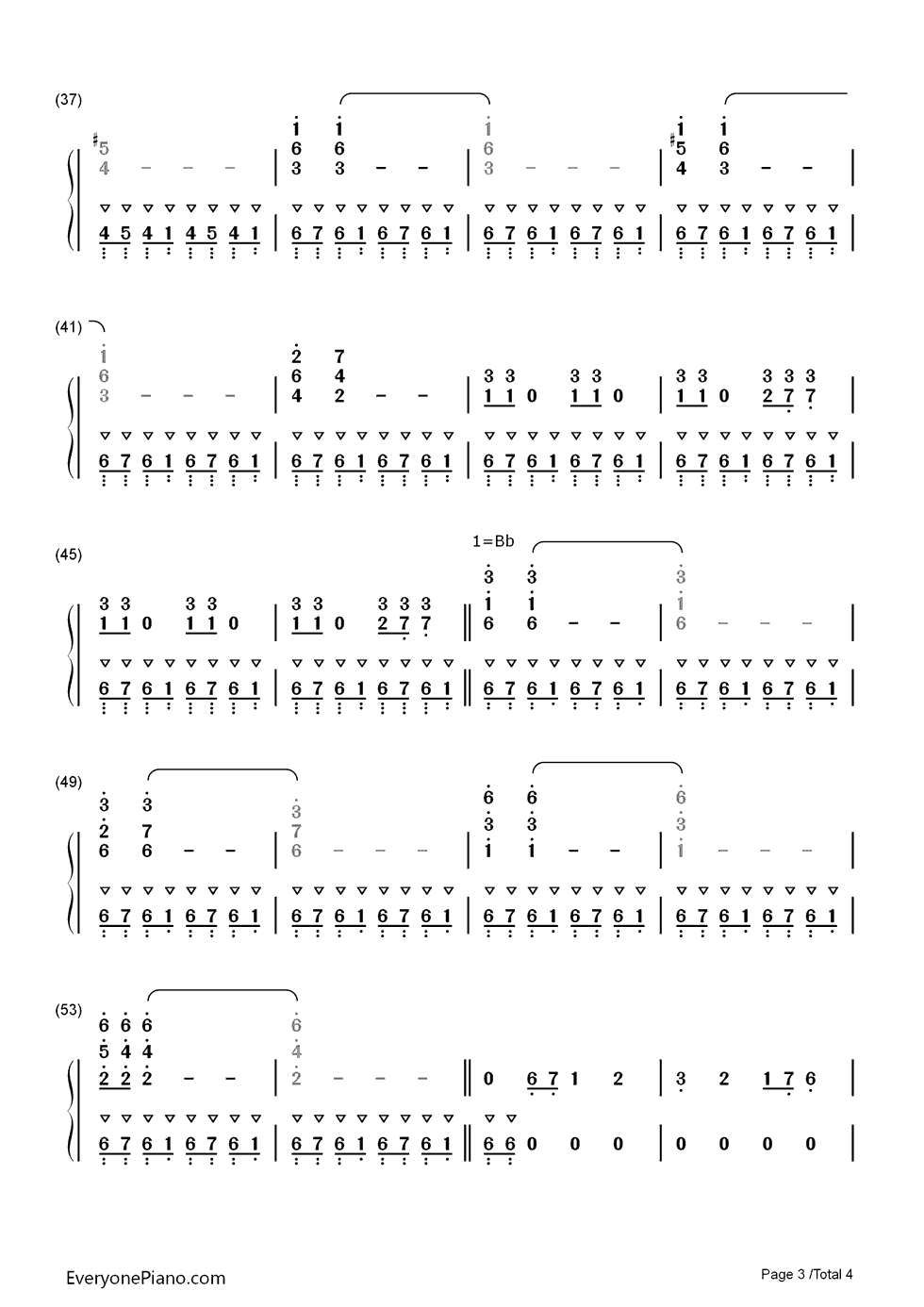 Duel of The Fates钢琴简谱-数字双手-John Williams3