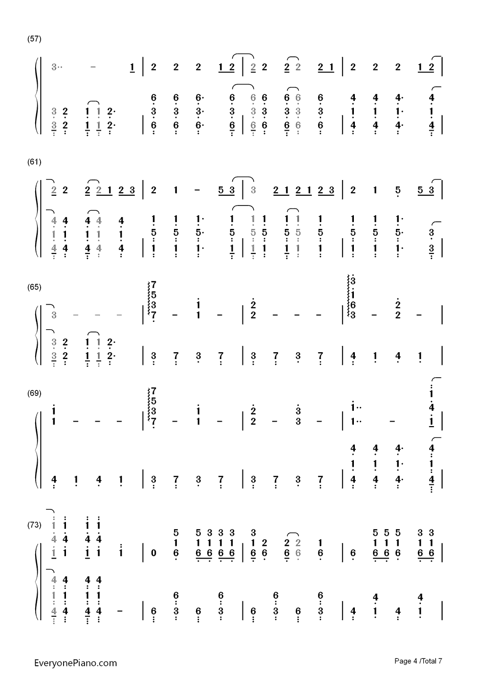 LA Devotee钢琴简谱-数字双手-Panic at the Disco4