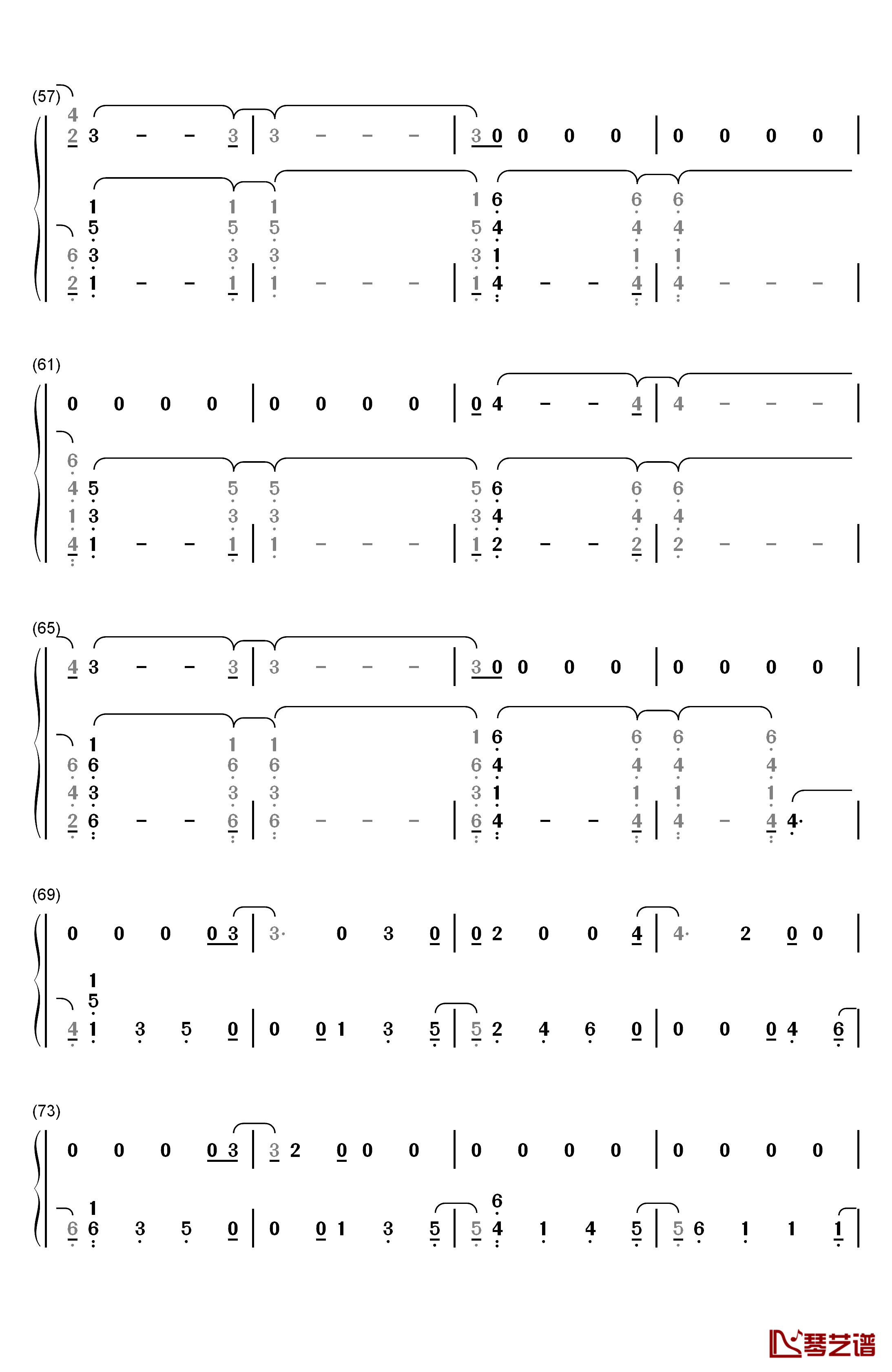 Delicate钢琴简谱-数字双手-Taylor Swift4