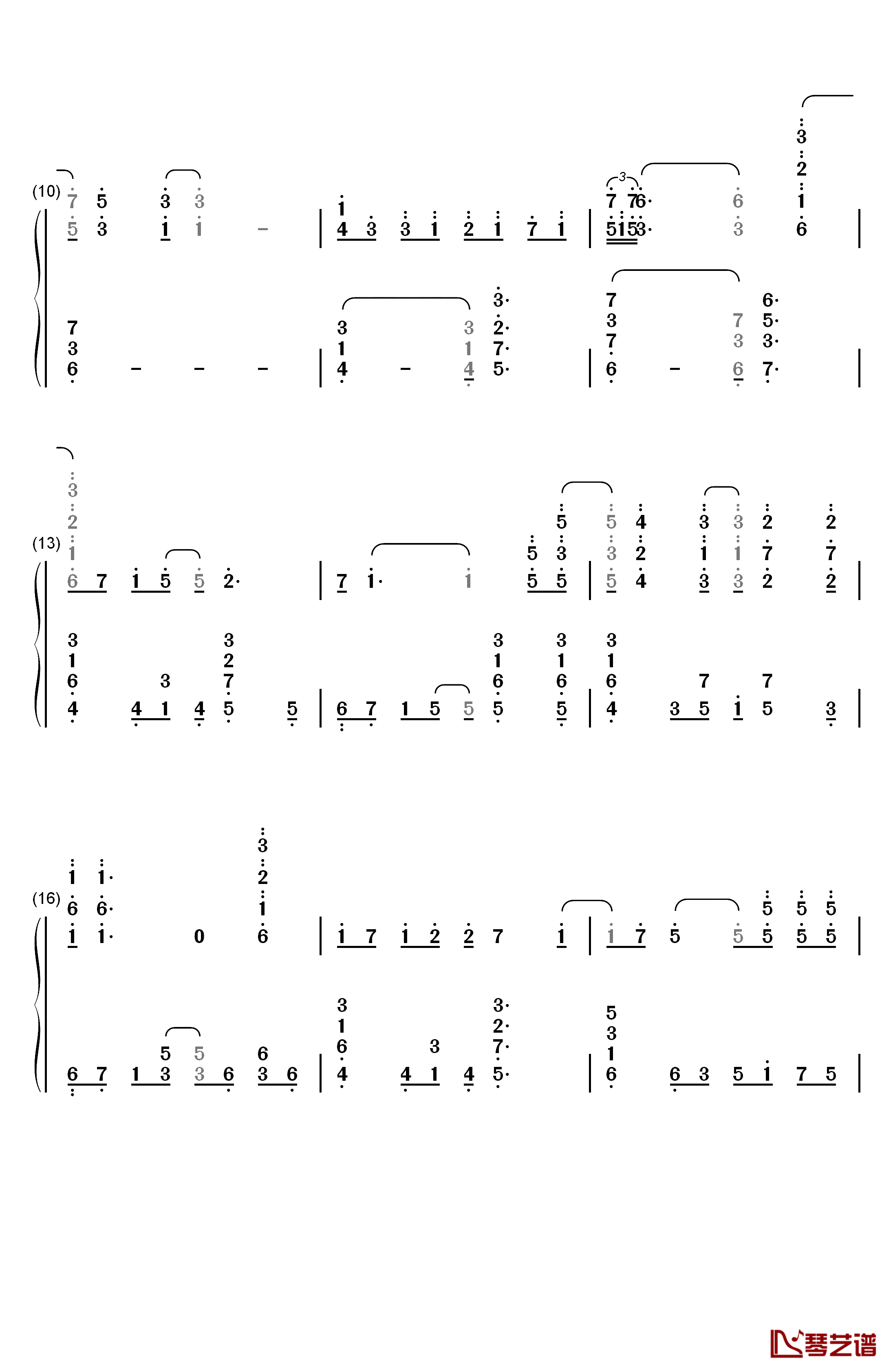 Katharsis钢琴简谱-数字双手-TK from 凛冽时雨2