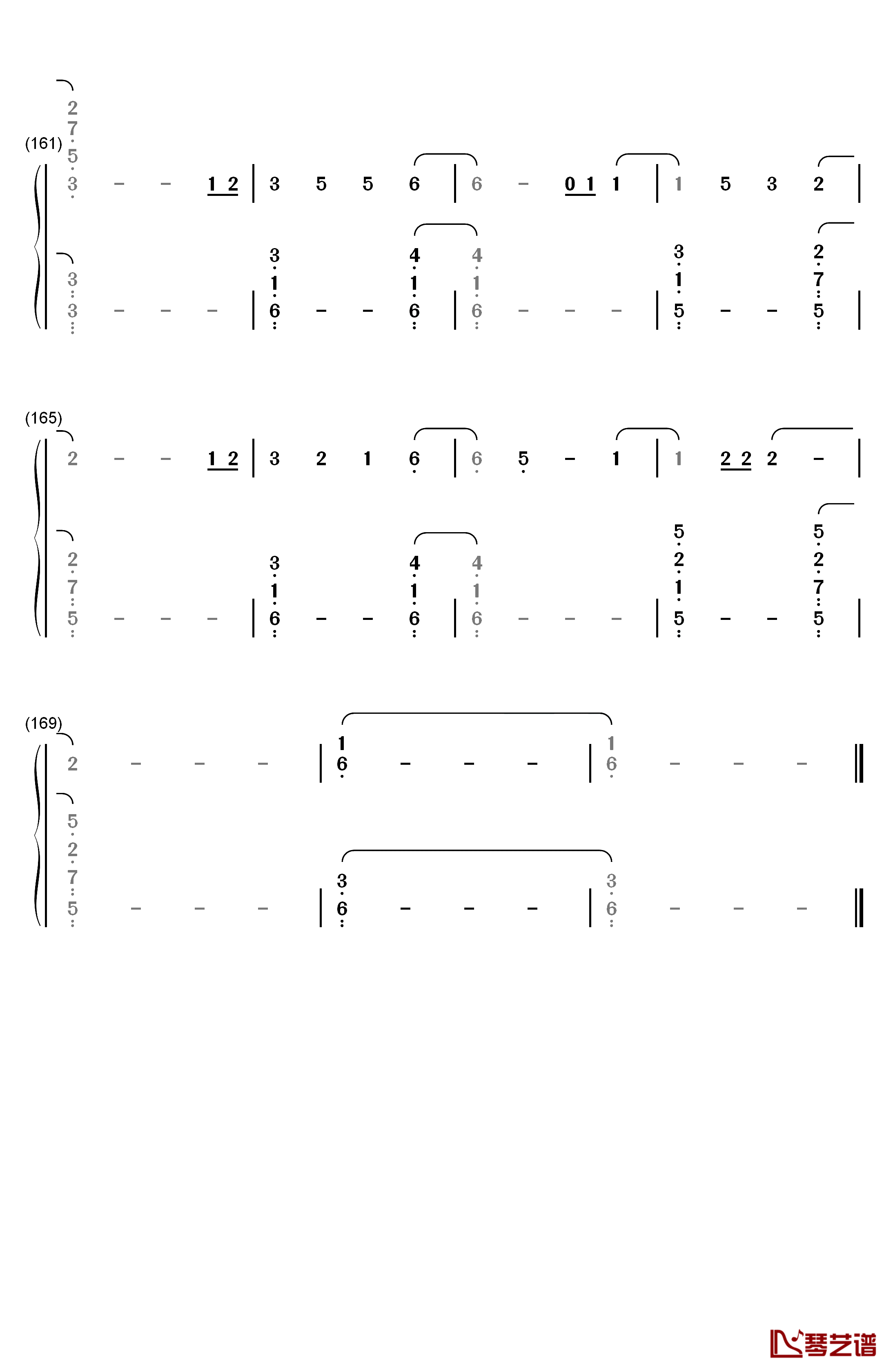 Everglow钢琴简谱-数字双手-Coldplay11