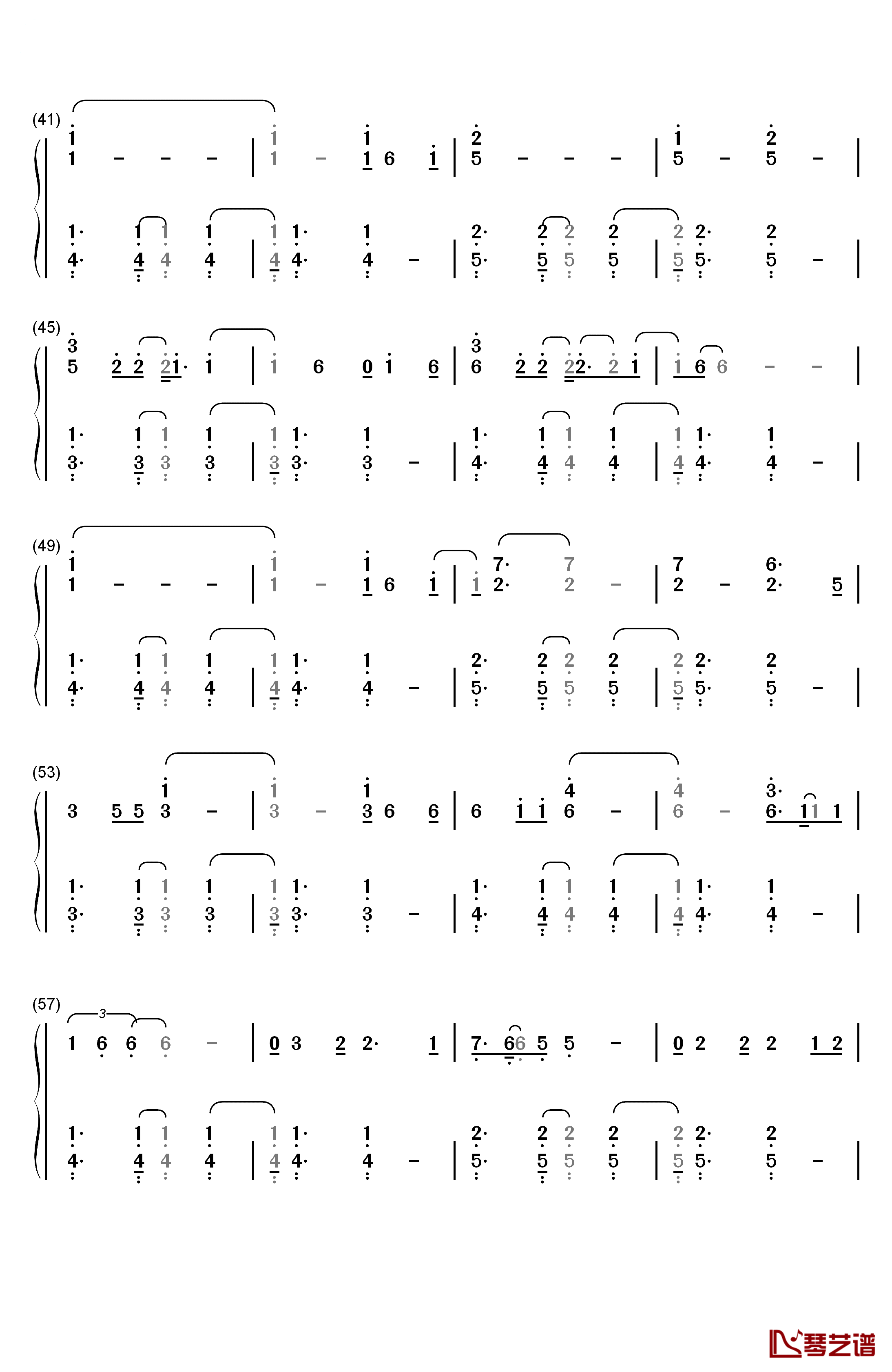 Chandelier钢琴简谱-数字双手-Sia3