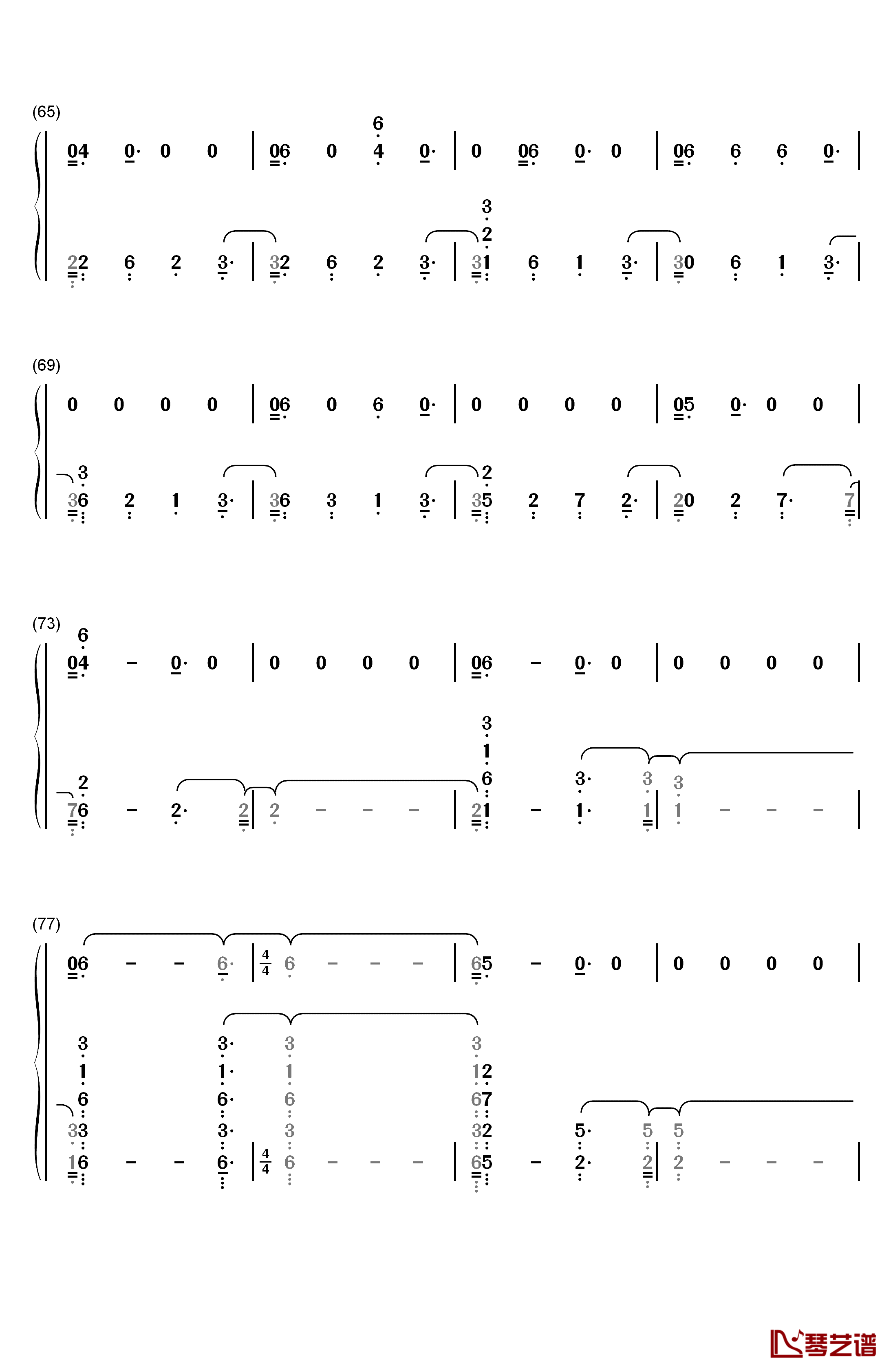 13 Beaches钢琴简谱-数字双手-Lana Del Rey5