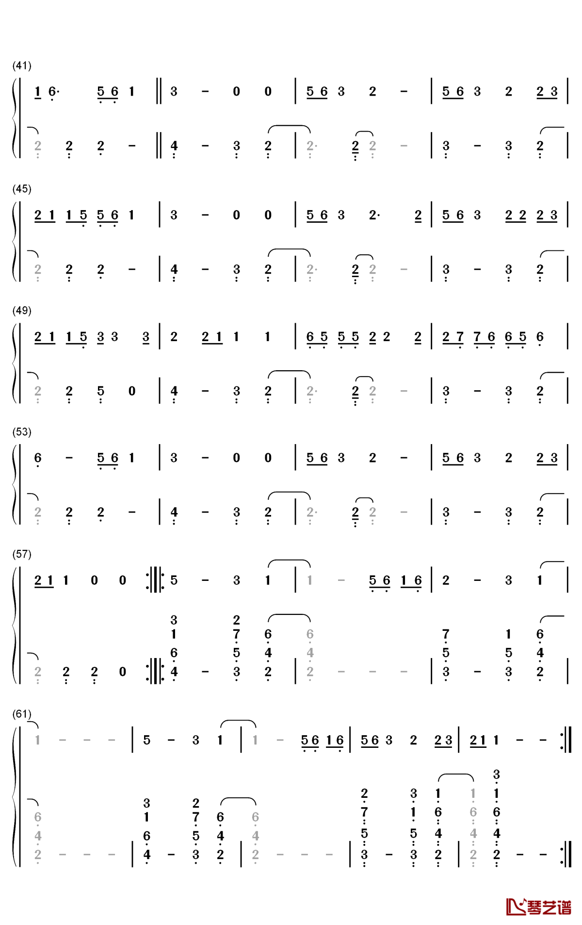 Talk钢琴简谱-数字双手-Khalid3