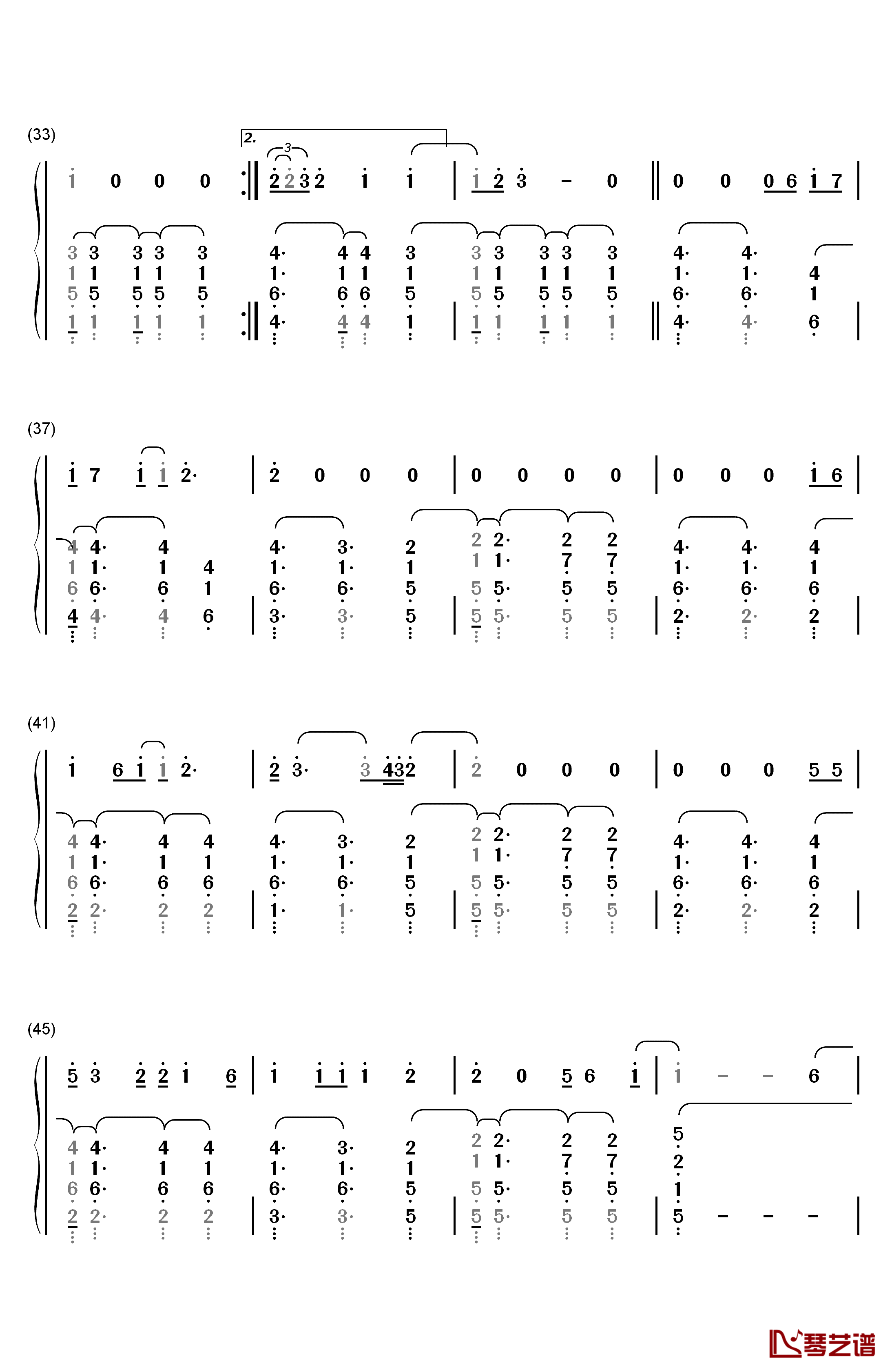 Aftertaste钢琴简谱-数字双手-Shawn Mendes3