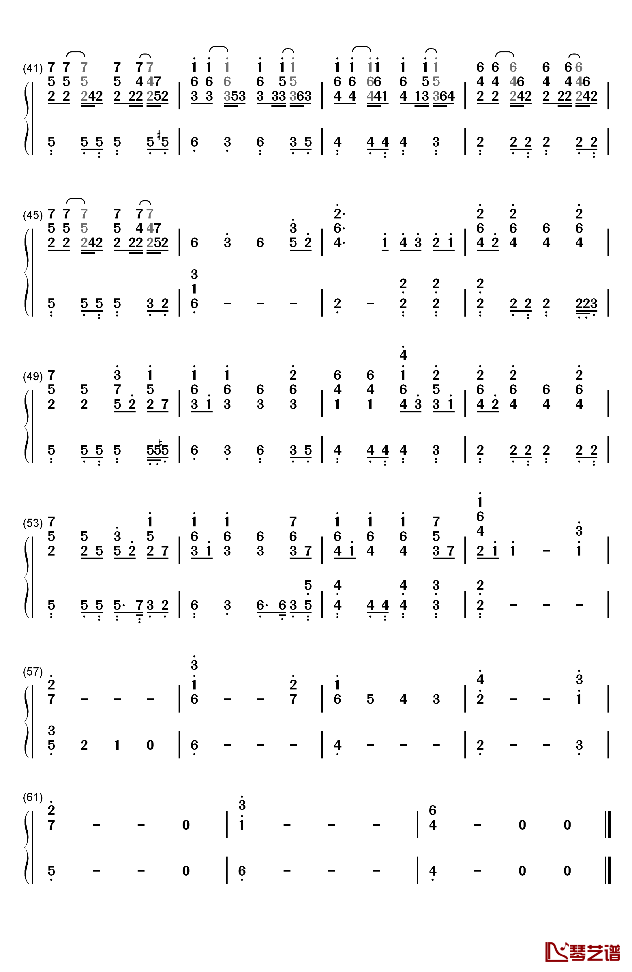 Lost on You钢琴简谱-数字双手-LP3