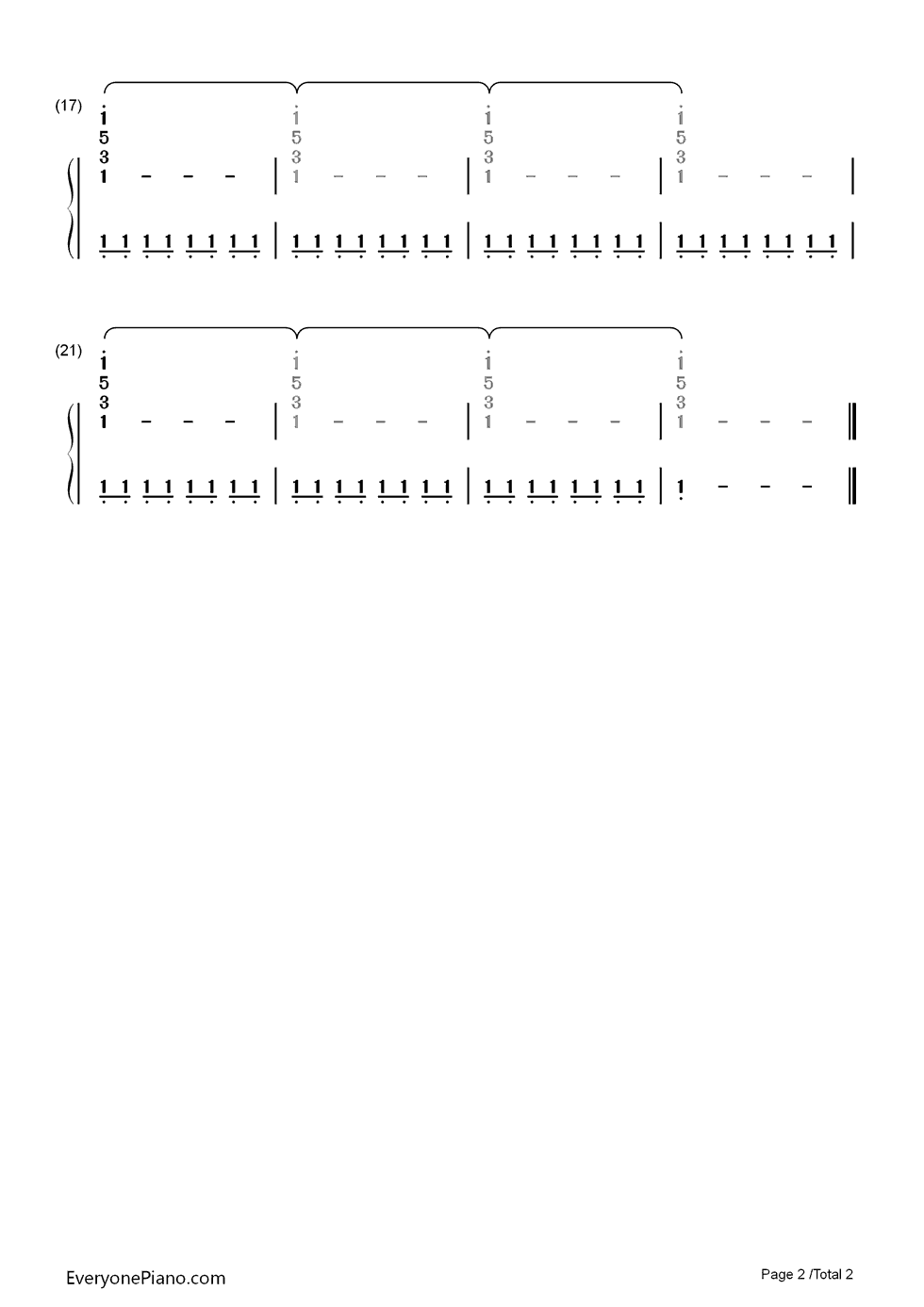 M.M.I.X钢琴简谱-数字双手-Coldplay2