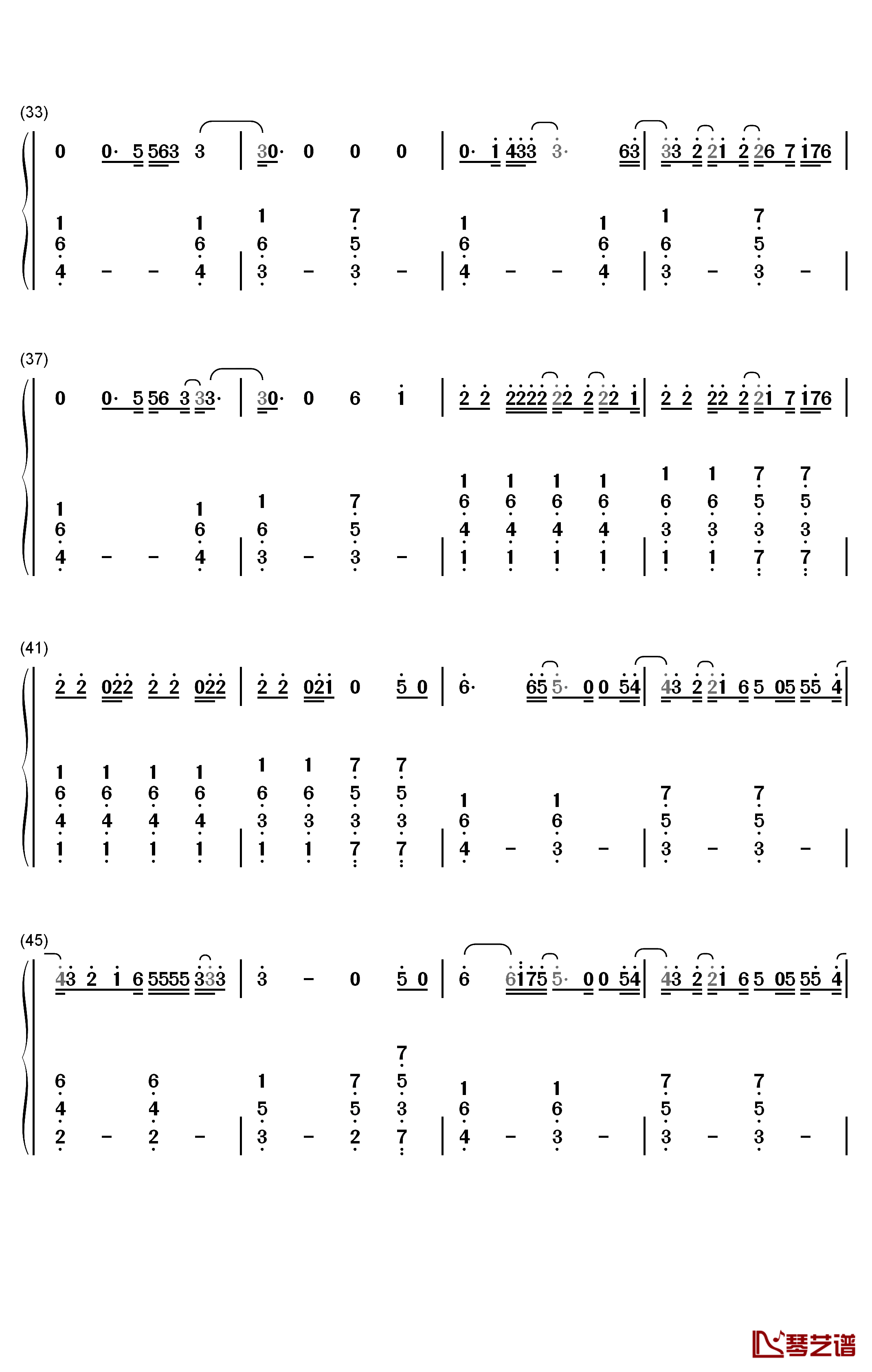 Graveyard钢琴简谱-数字双手-Halsey3