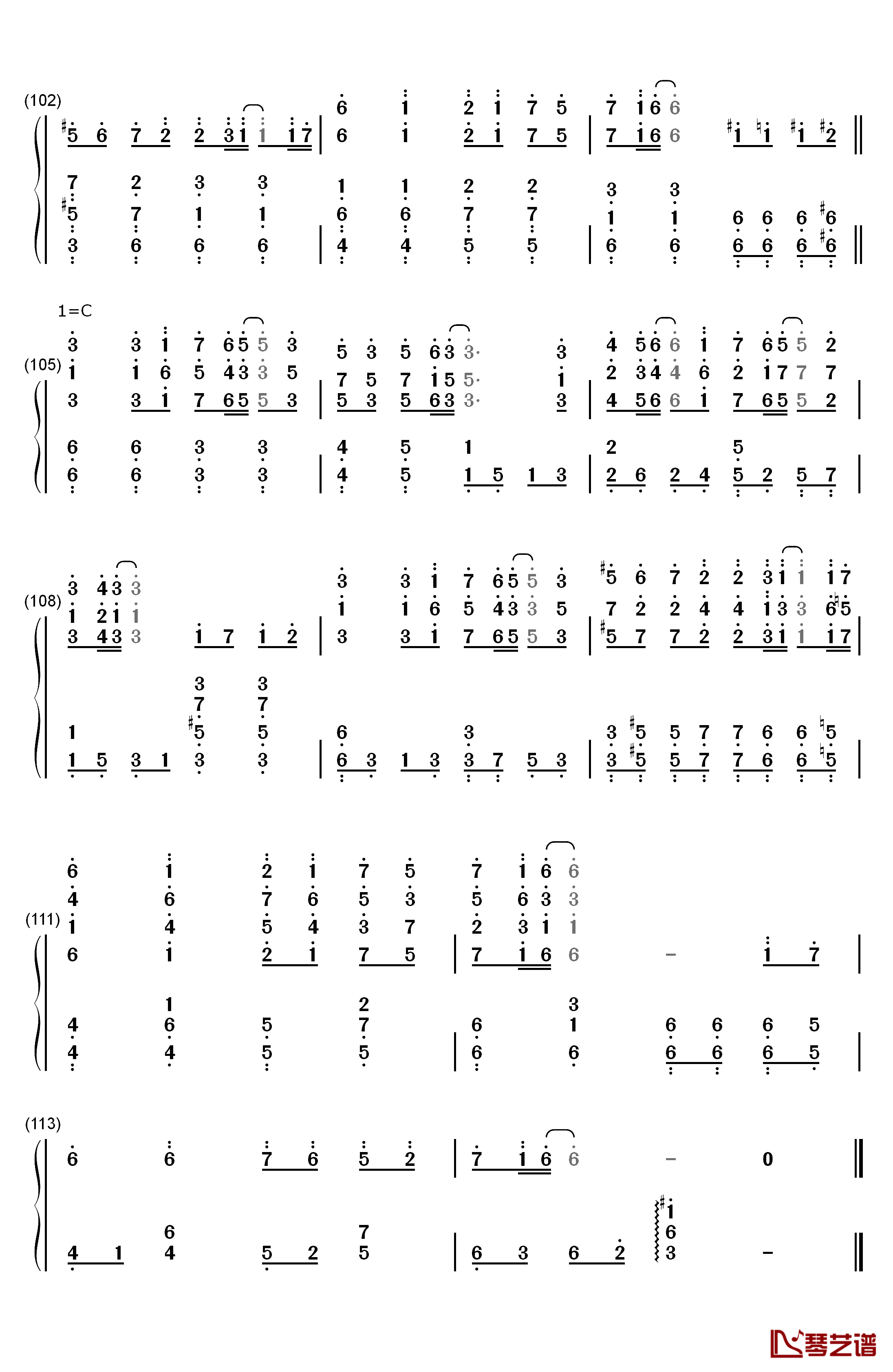 LEVEL5钢琴简谱-数字双手-fripSide8